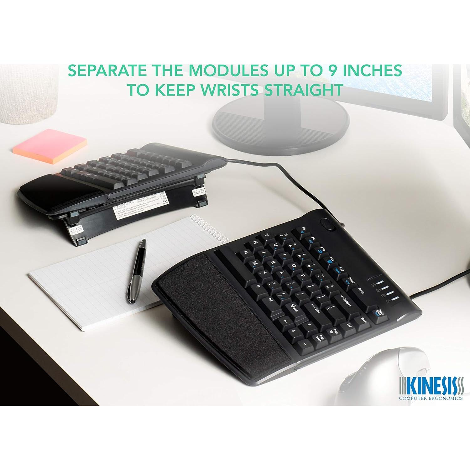 Teclado Ergonómico Kinesis Freestyle2 USB-A con Elevadores VIP3