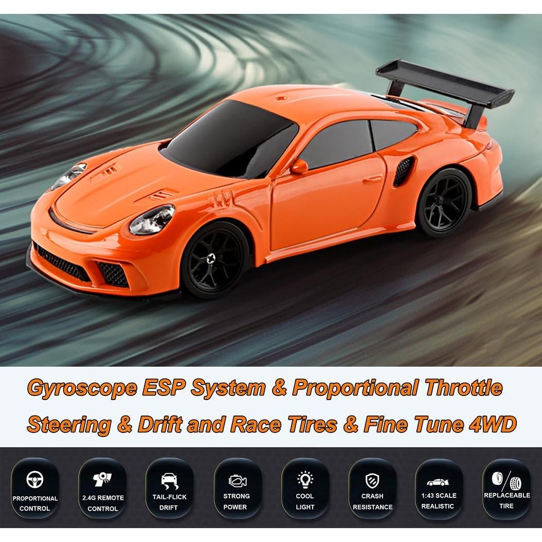Coche RC Drift 4WD WPLDEWAN Escala 1/43 con Giroscopio