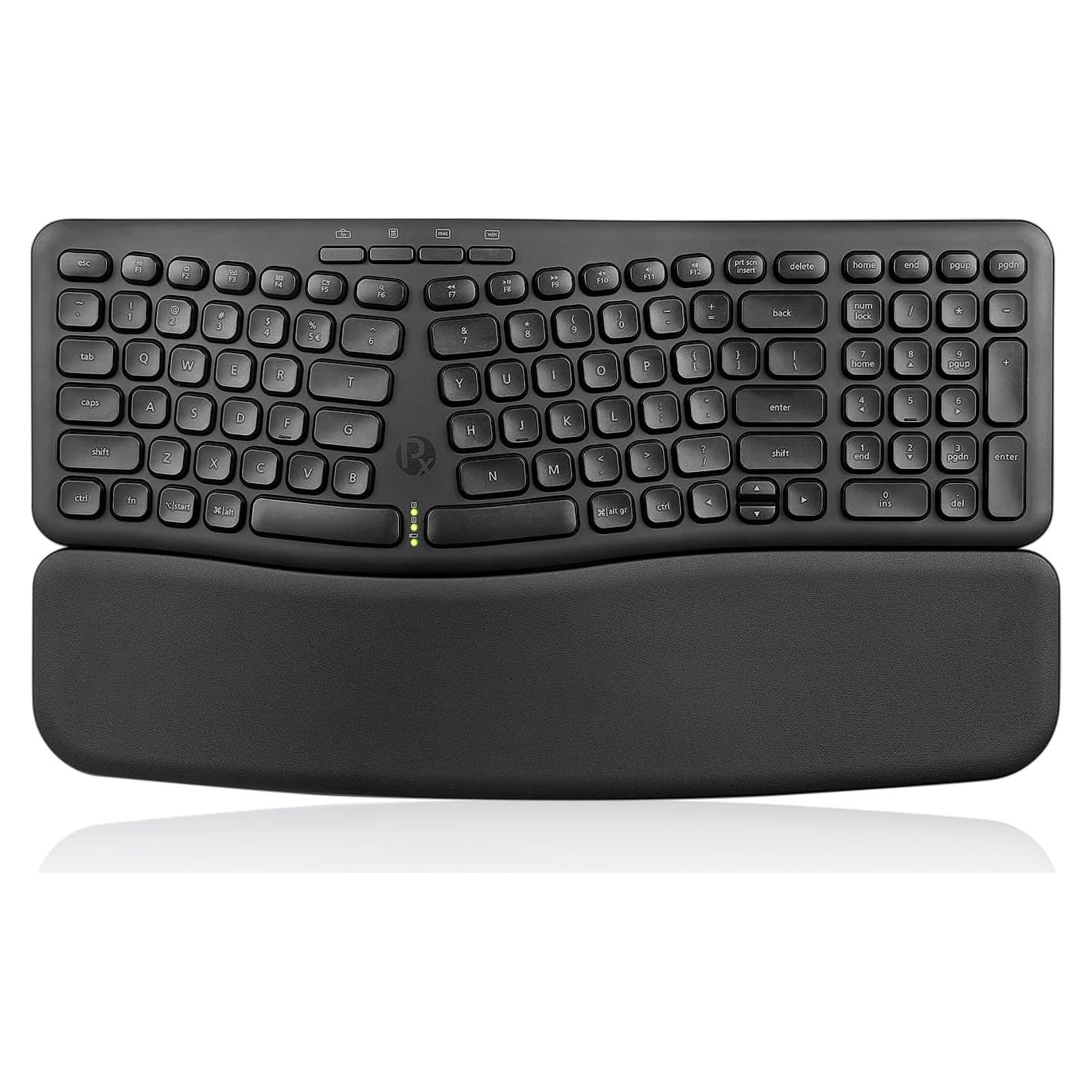 Teclado Inalámbrico Ergonómico Perixx PERIBOARD-636B USB Negro