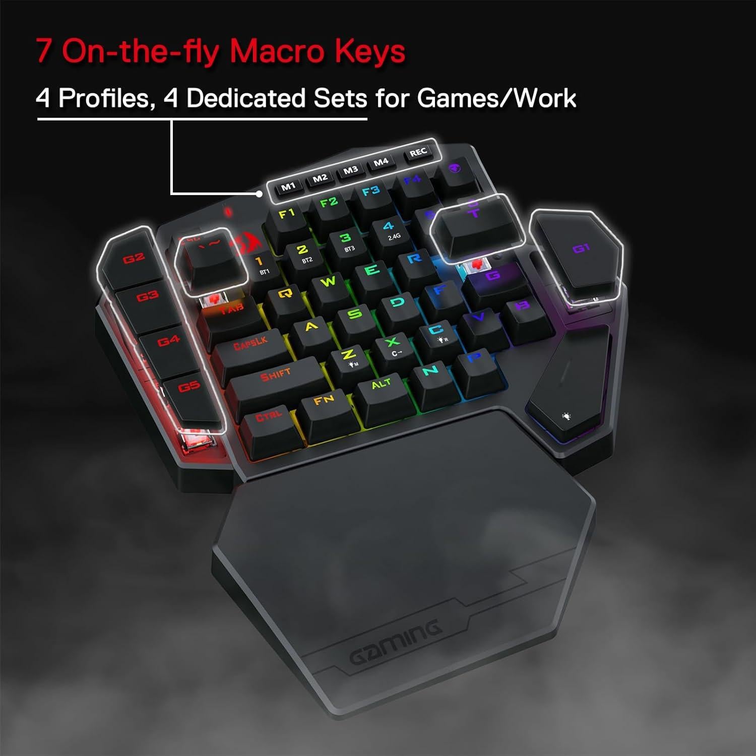 Teclado Mecánico Inalámbrico Redragon K585 PRO 42 Teclas RGB