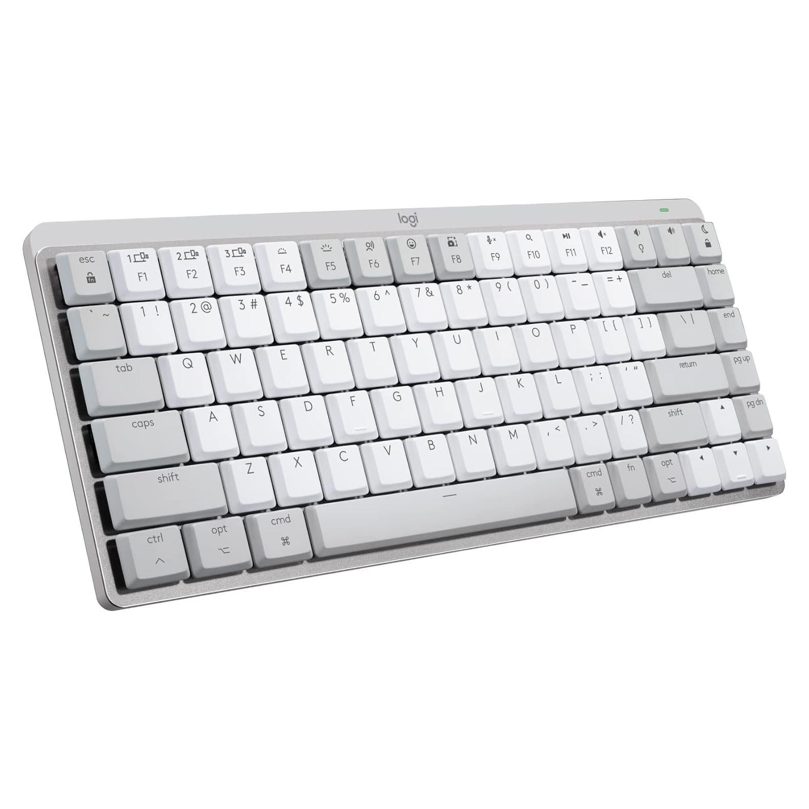 Teclado Inalámbrico Logitech MX Mechanical Mini para Mac - Gris Pálido
