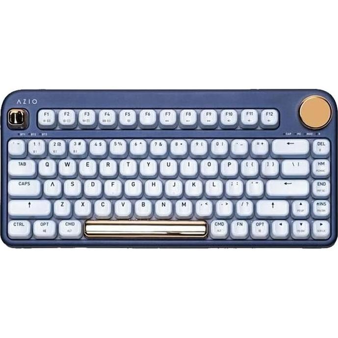 Teclado Mecánico Inalámbrico Azio IZO Iris Azul USB-BT5