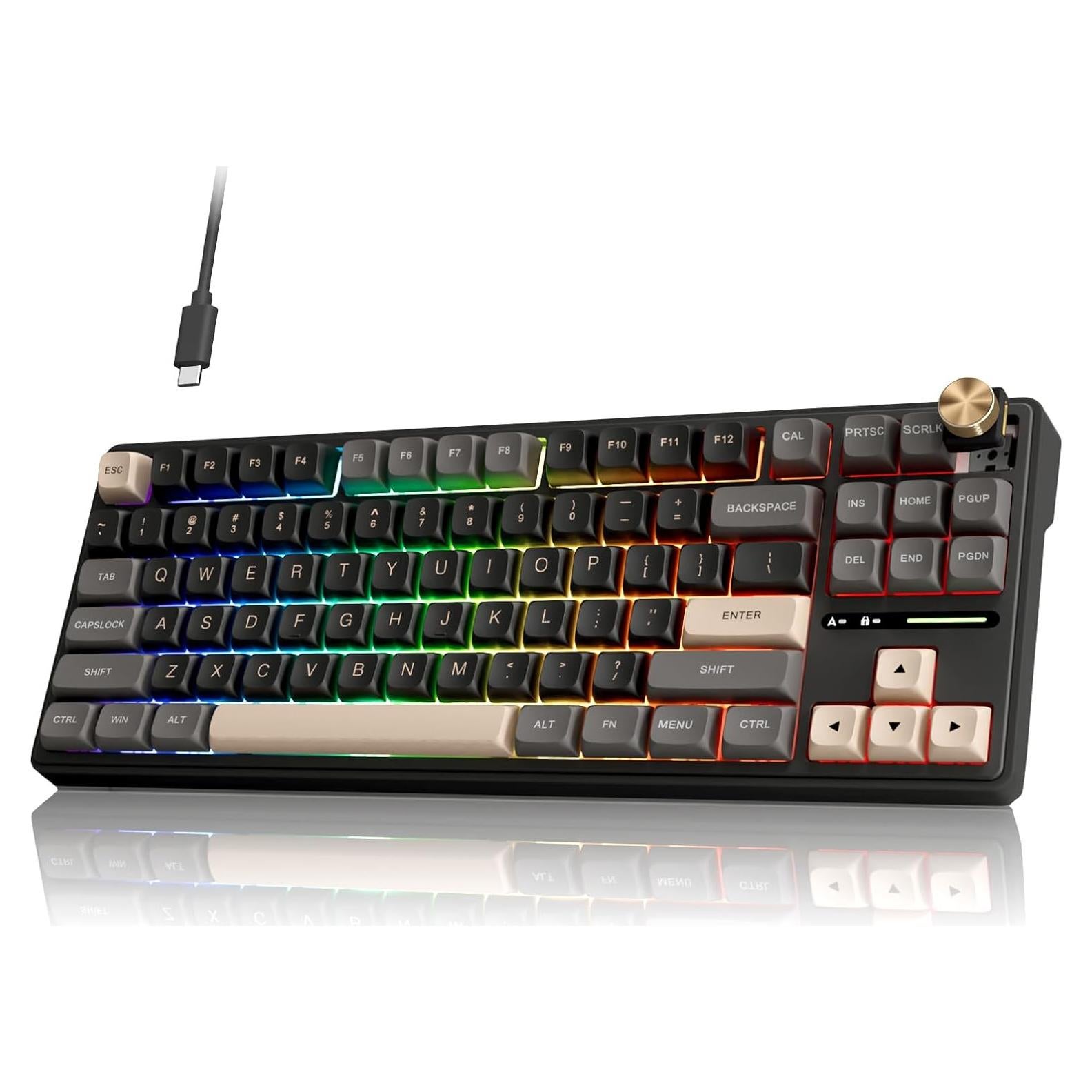 Teclado Mecánico RK Royal Kludge R87 Pro TKL 88 Teclas RGB