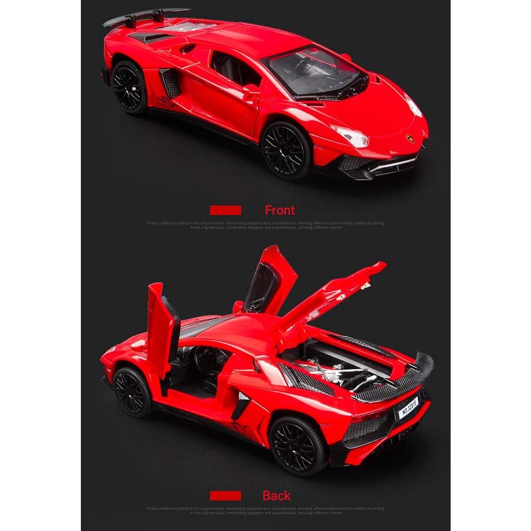 Coche Juguete Diecast Lambo Aventador LP750-4 1:32 Rojo