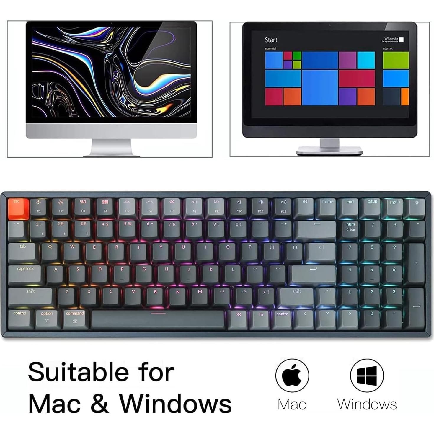 Teclado Mecánico Inalámbrico Keychron K4 - 100 Teclas RGB