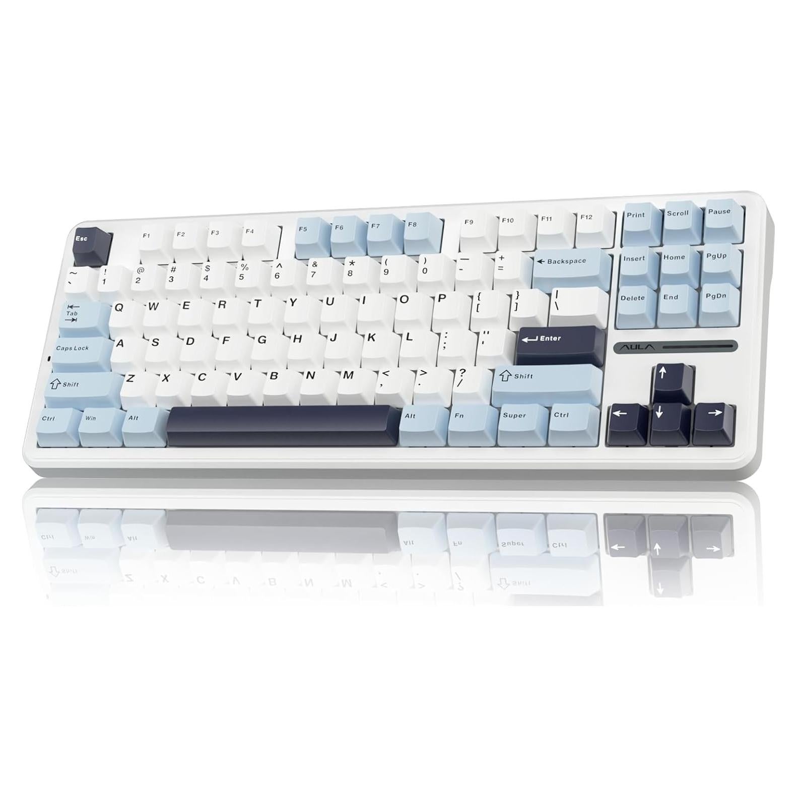 Teclado Mecánico Inalámbrico AULA F87 TKL RGB Hot Swappable