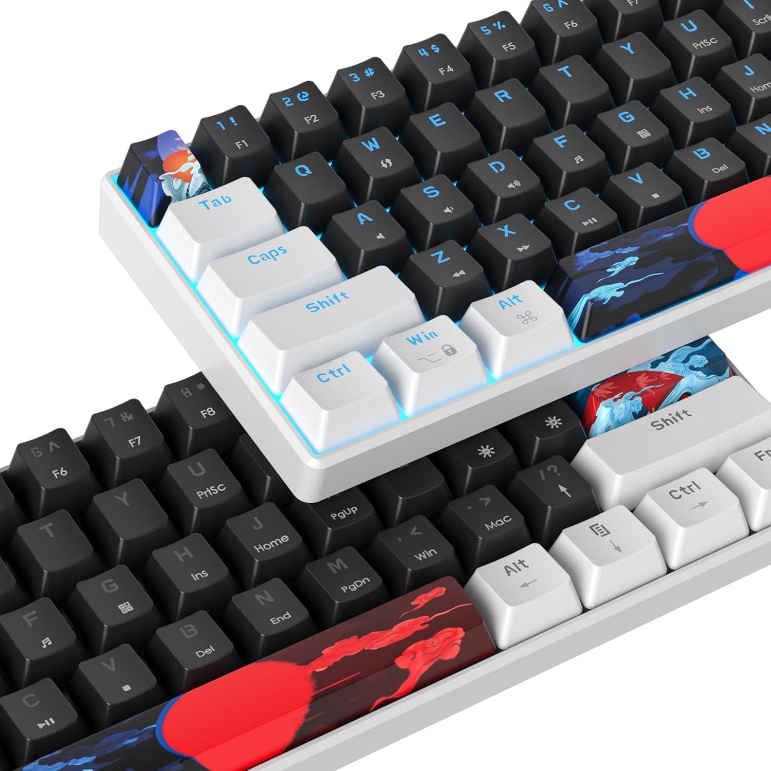 Teclado Mecánico Gaming Ussixchare 60% 61 Teclas LED Retroiluminado