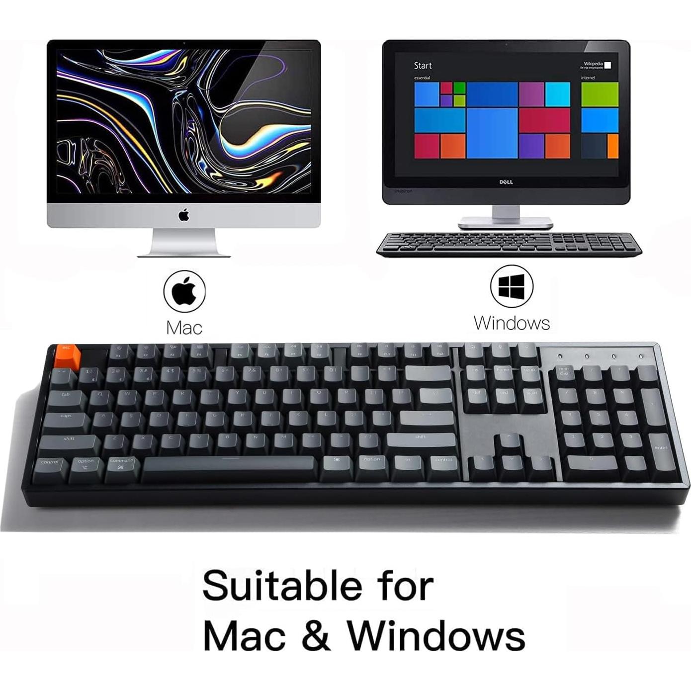 Teclado Mecánico Inalámbrico Keychron K10 RGB 104 Teclas