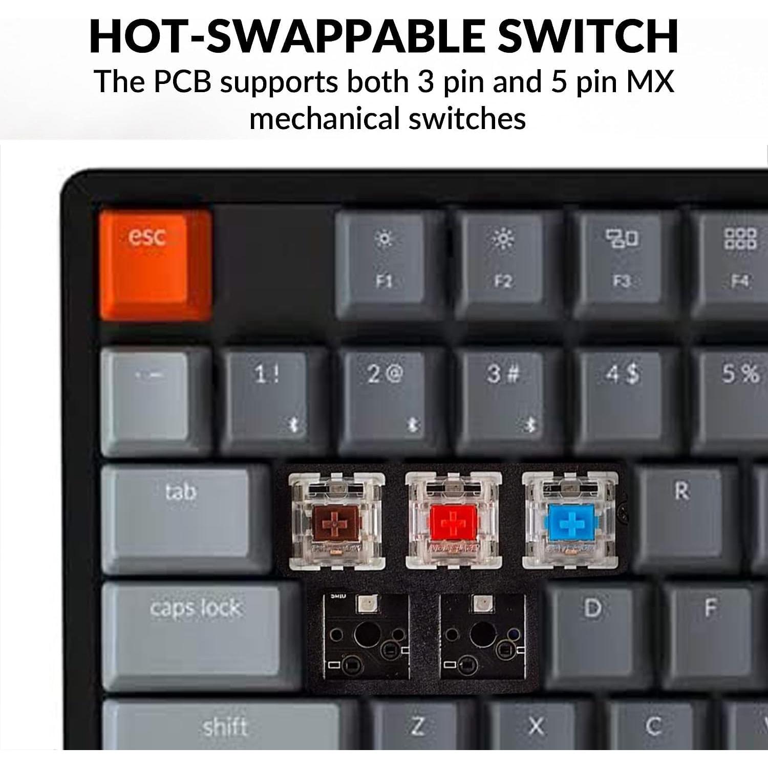 Teclado Mecánico Inalámbrico Keychron K10 RGB 104 Teclas