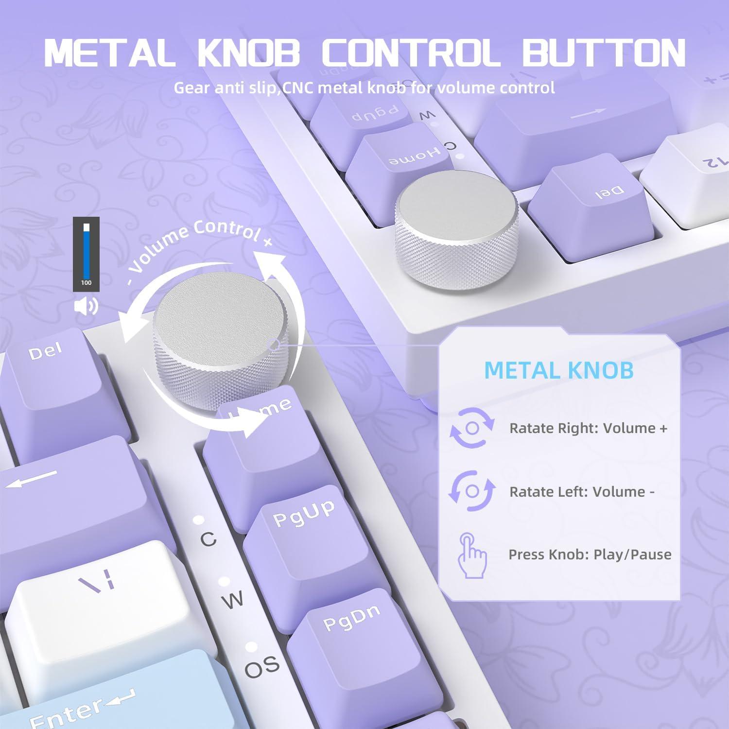 Teclado Mecánico Gaming AJAZZ AK820 75% USB-C RGB Personalizable