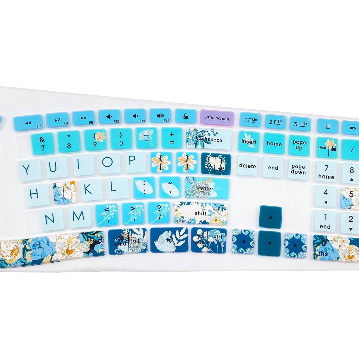 Cubierta de Teclado de Silicona WSLUCKO para Logitech Ergo K860