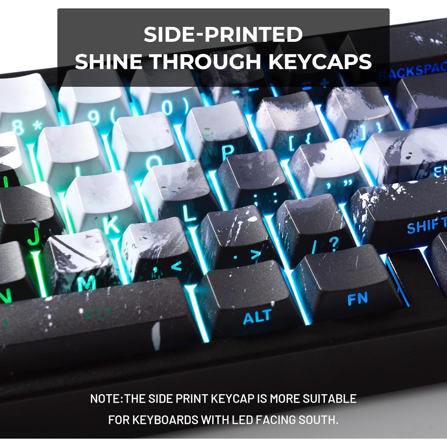 Juego de Teclas PBT Guerrero XVX para Teclados Mecánicos 134 Piezas