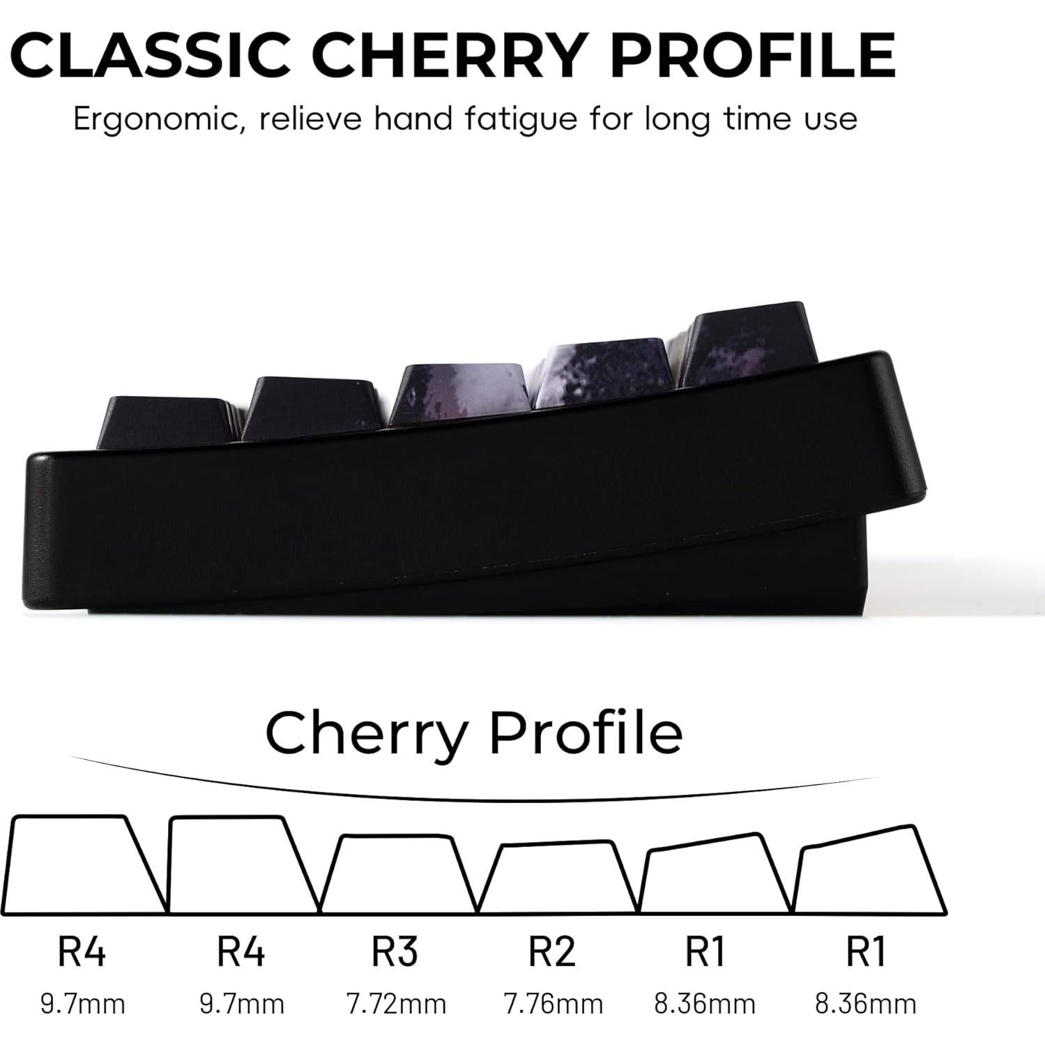 Juego de Teclas PBT Guerrero XVX para Teclados Mecánicos 134 Piezas