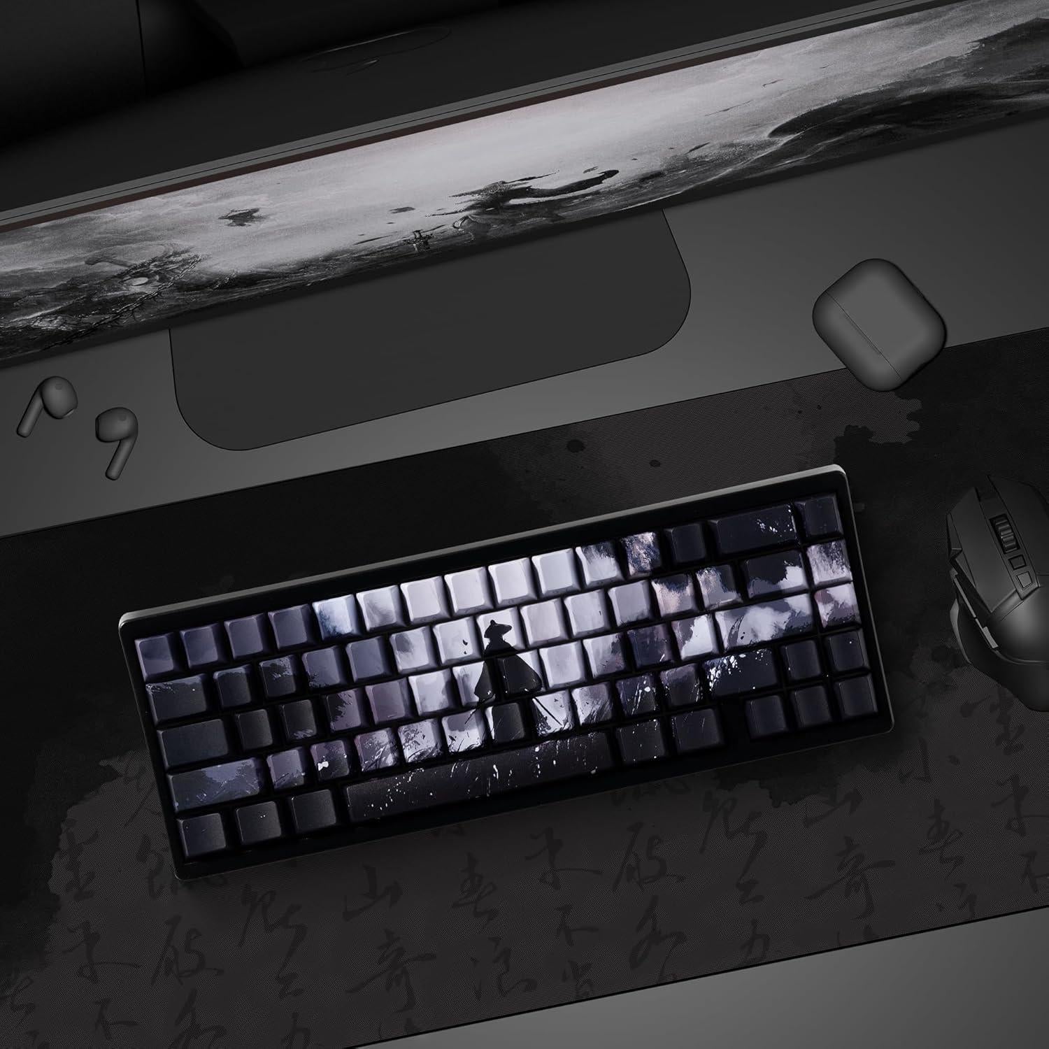 Juego de Teclas PBT Guerrero XVX para Teclados Mecánicos 134 Piezas