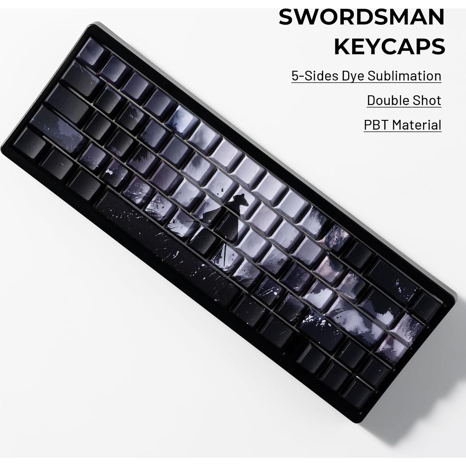 Juego de Teclas PBT Guerrero XVX para Teclados Mecánicos 134 Piezas