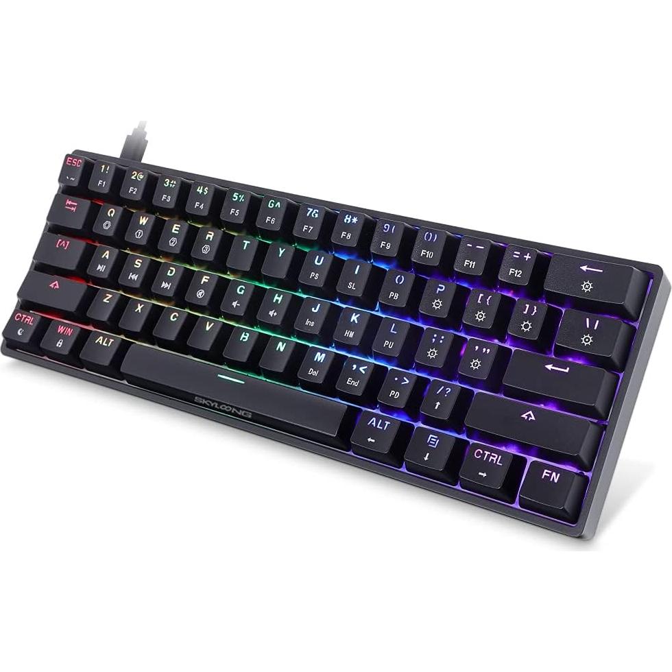 Teclado Mecánico SKYLOONG GK61 61 Teclas RGB Portátil