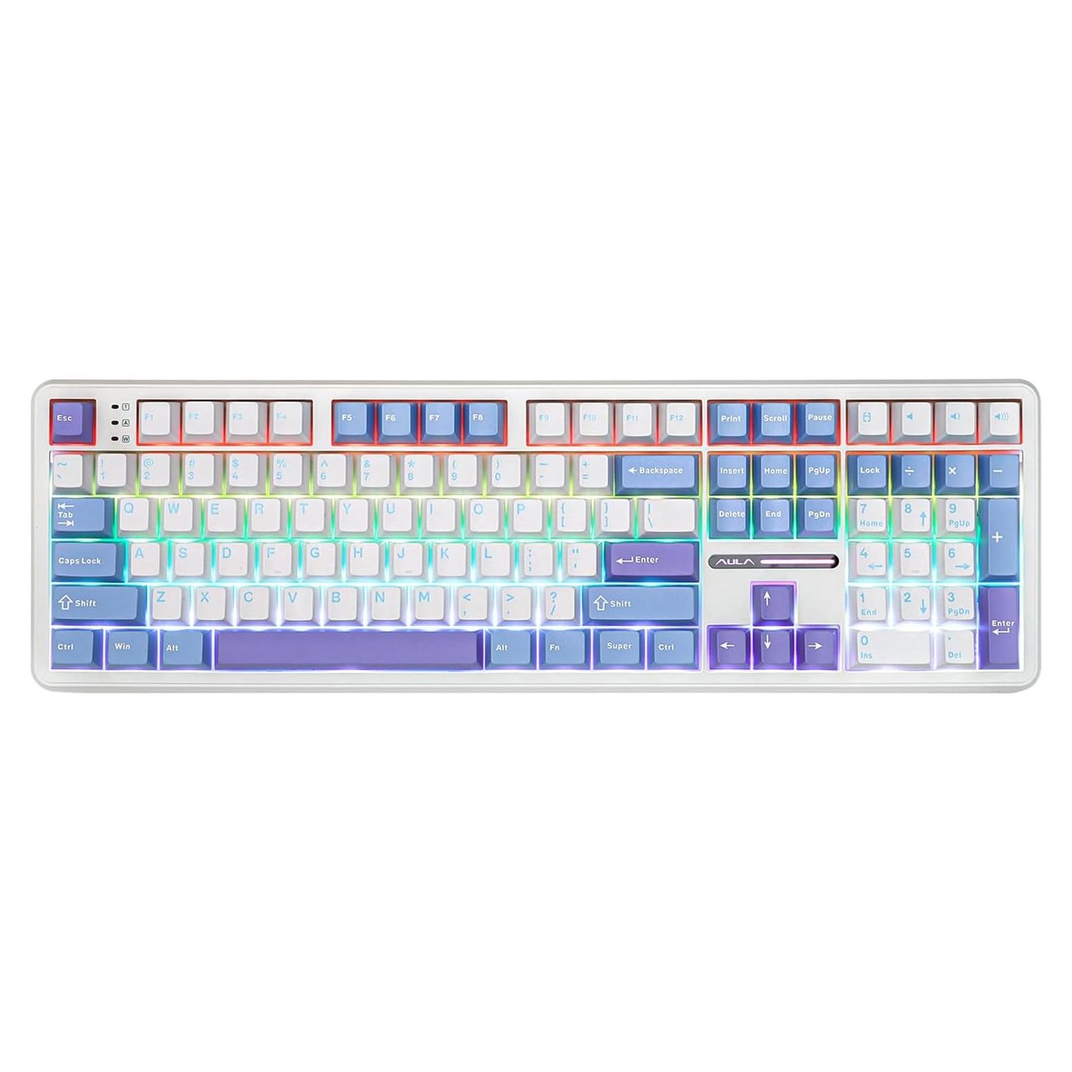 Teclado Mecánico Inalámbrico EPOMAKER F108 RGB 108 Teclas