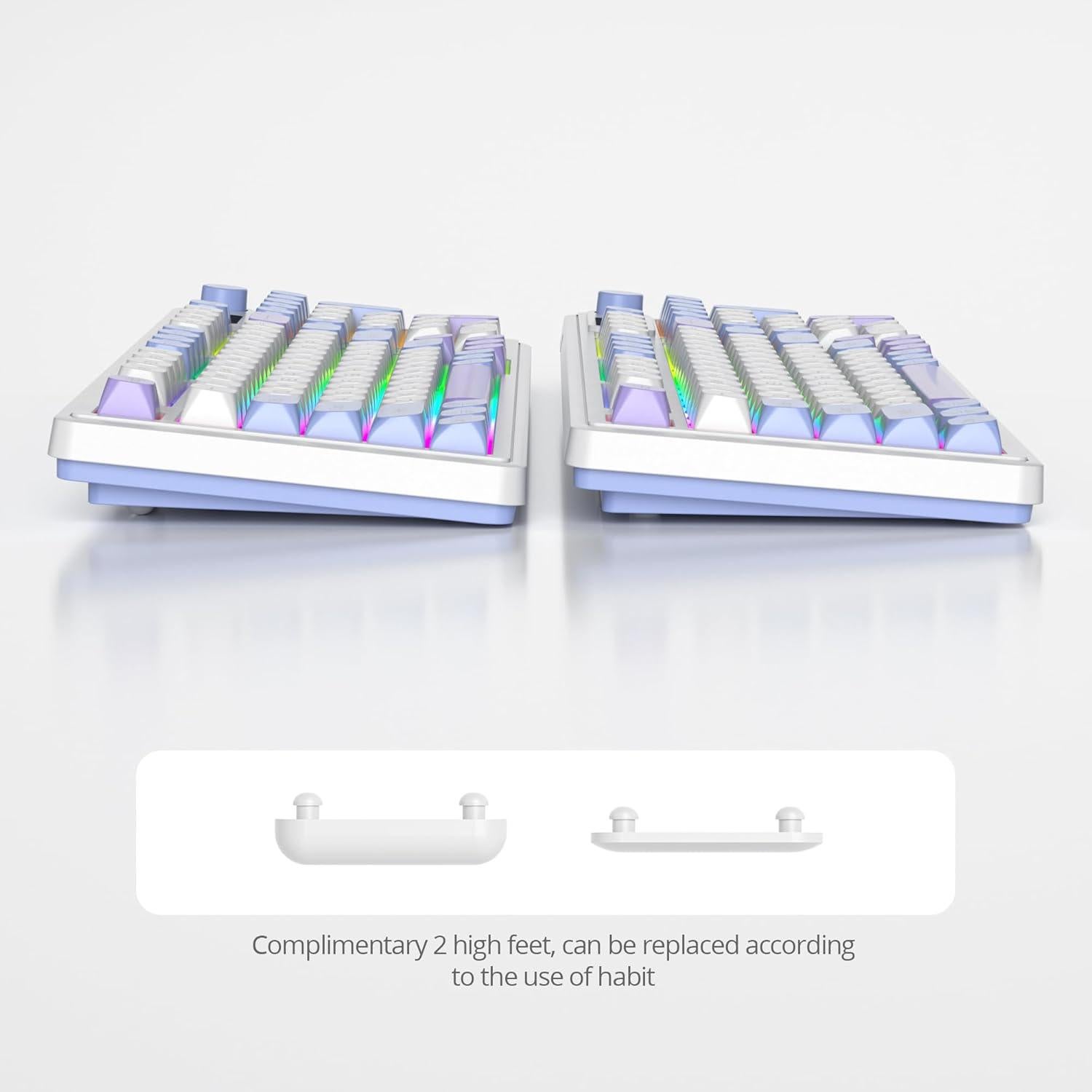 Teclado Inalámbrico Silencioso Fogruaden 96% con Teclado Numérico