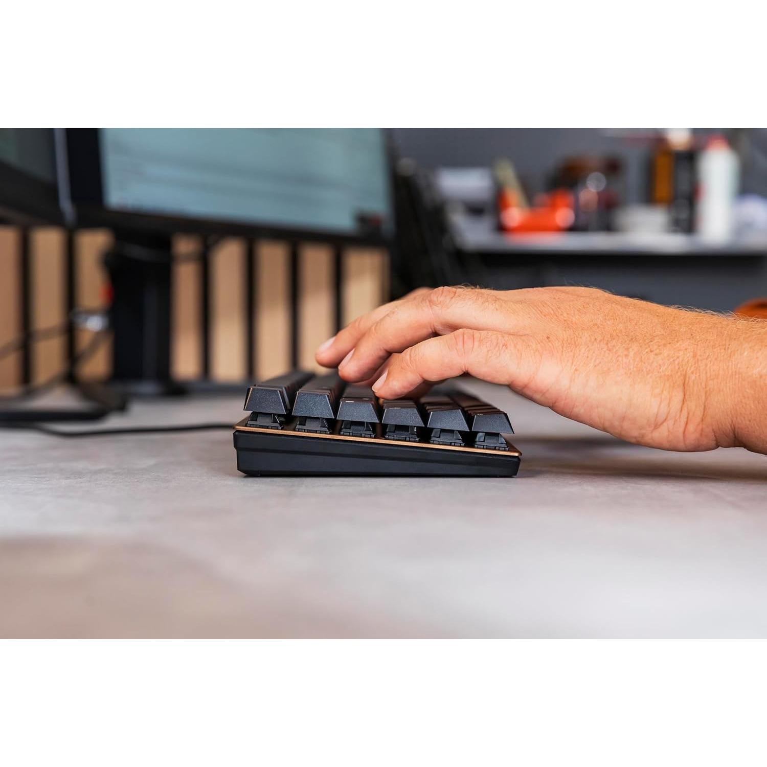 Teclado Mecánico Cherry KC 200 MX2A Rojo Silencioso 0.83kg