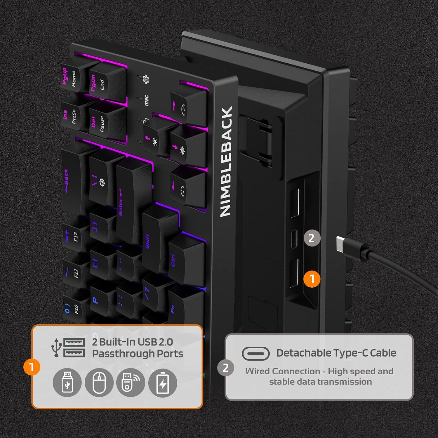 Teclado Mecánico LTC NB681 65% Retroiluminado RGB Negro