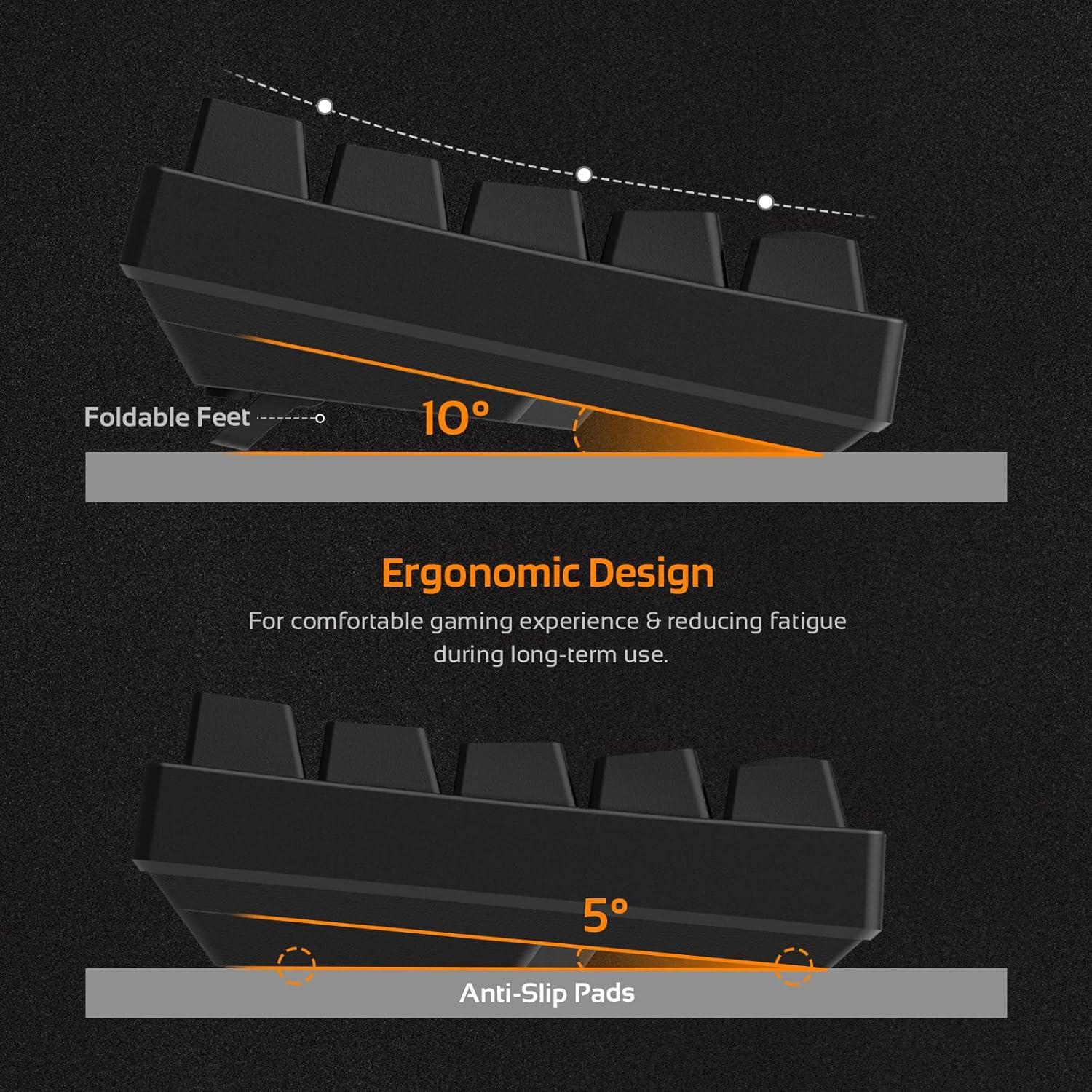 Teclado Mecánico LTC NB681 65% Retroiluminado RGB Negro