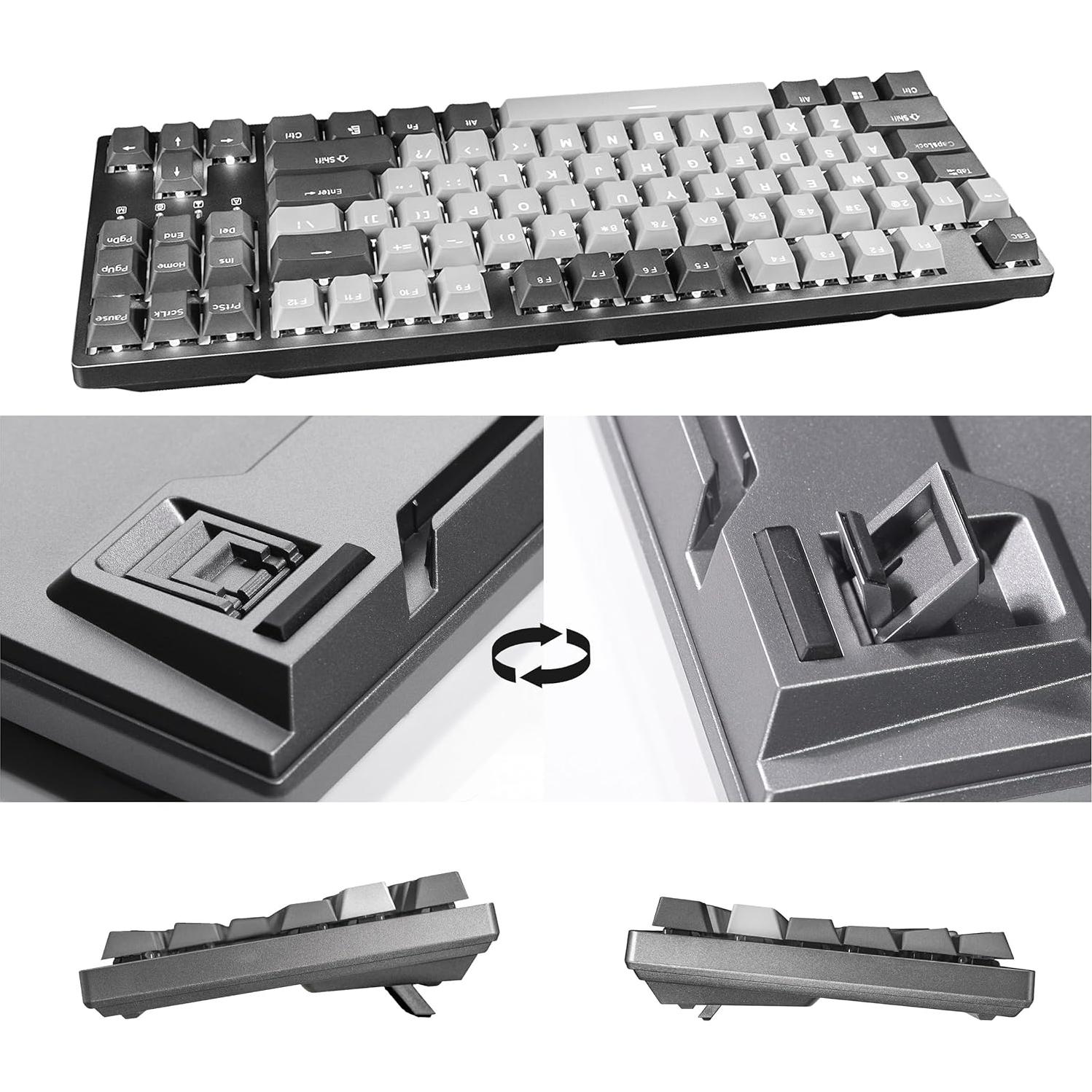 Teclado Mecánico Durgod K320 TKL Retroiluminado Blanco