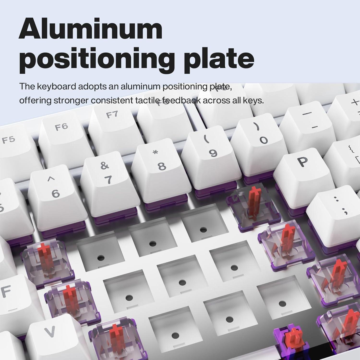 Teclado Mecánico GK GAMAKAY TK75 V2 RGB Inalámbrico USB-C