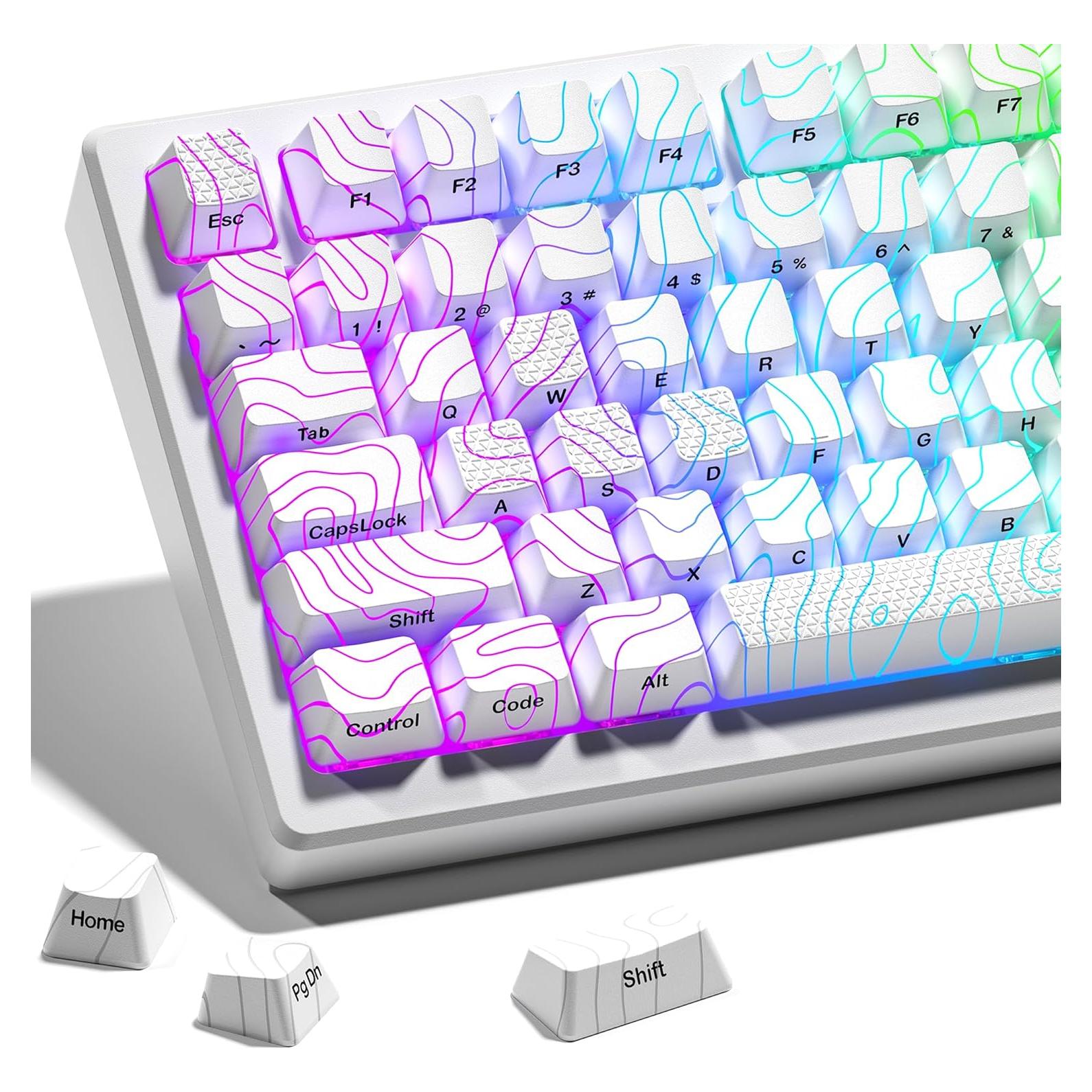 Conjunto de Teclas Brillantes HITIME IMD 118 Teclas Blancas