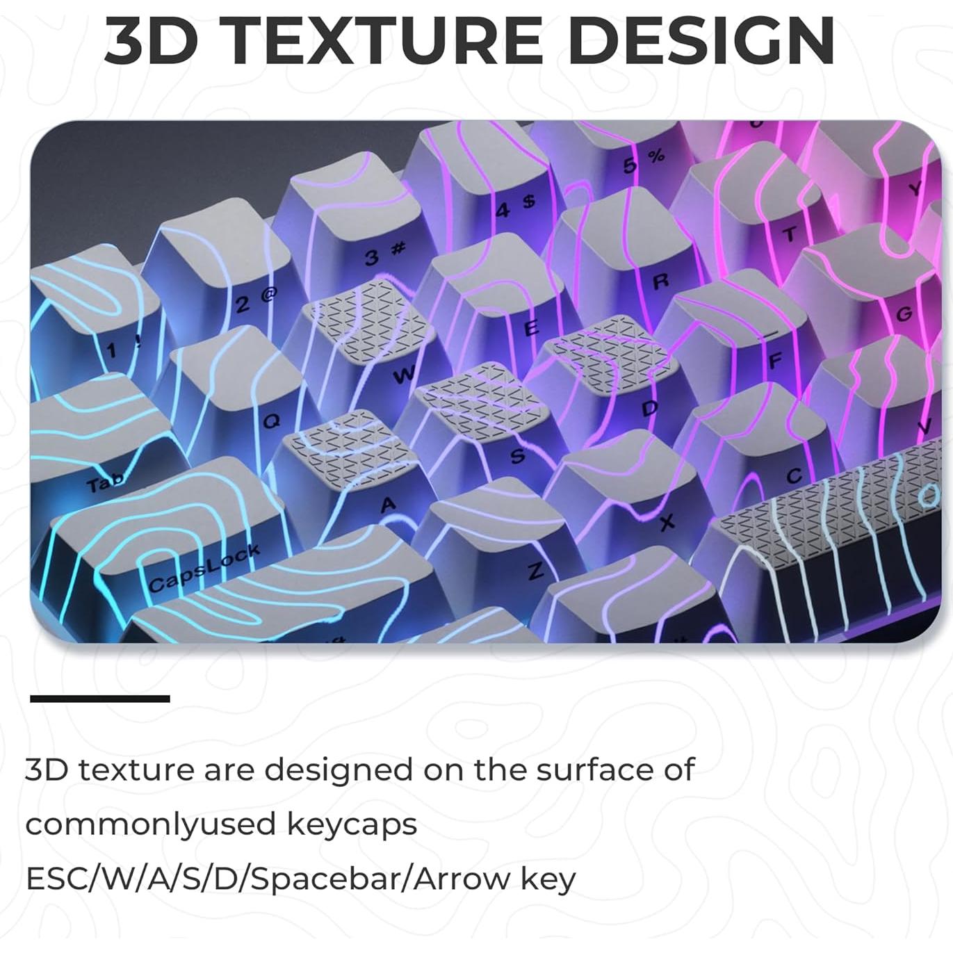 Conjunto de Teclas Brillantes HITIME IMD 118 Teclas Blancas