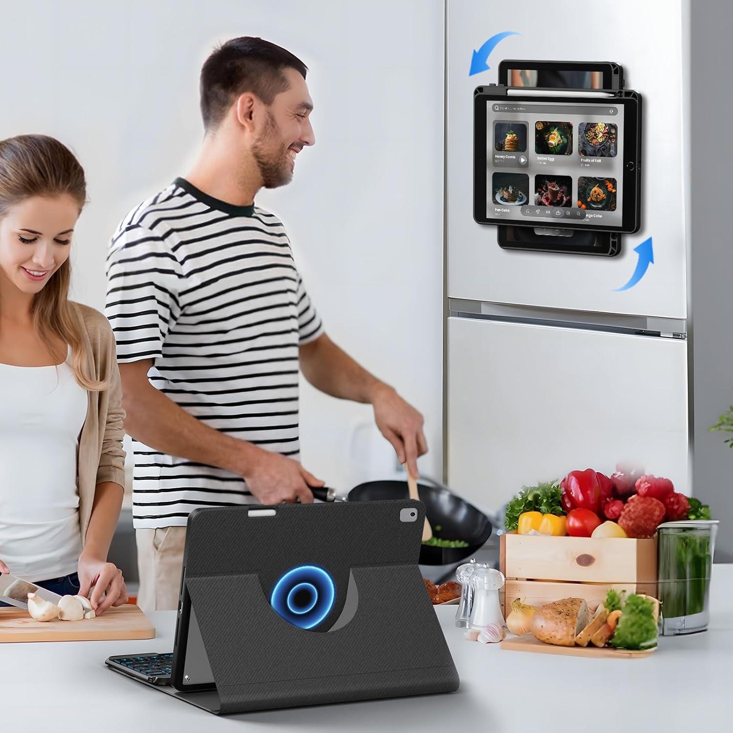 Funda de teclado OYEEICE para iPad 10.2"/10.5" - Negro