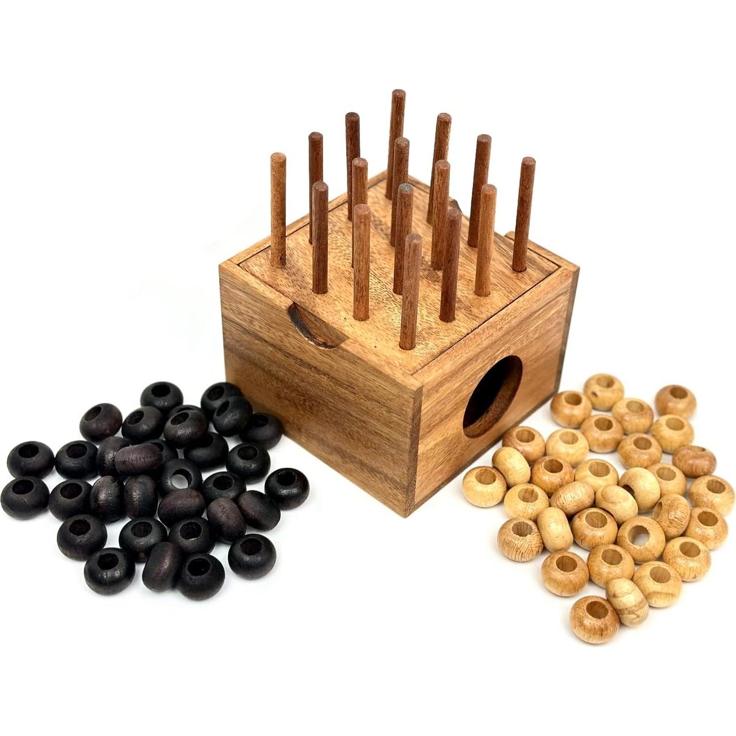 Juego de Estrategia 3D Cuatro en Raya Winshare Madera