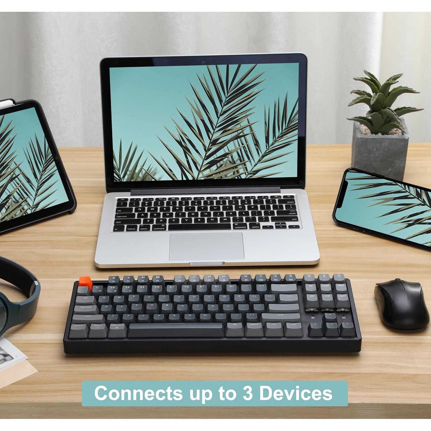 Teclado Mecánico Inalámbrico Keychron K8 TKL 87 Teclas RGB