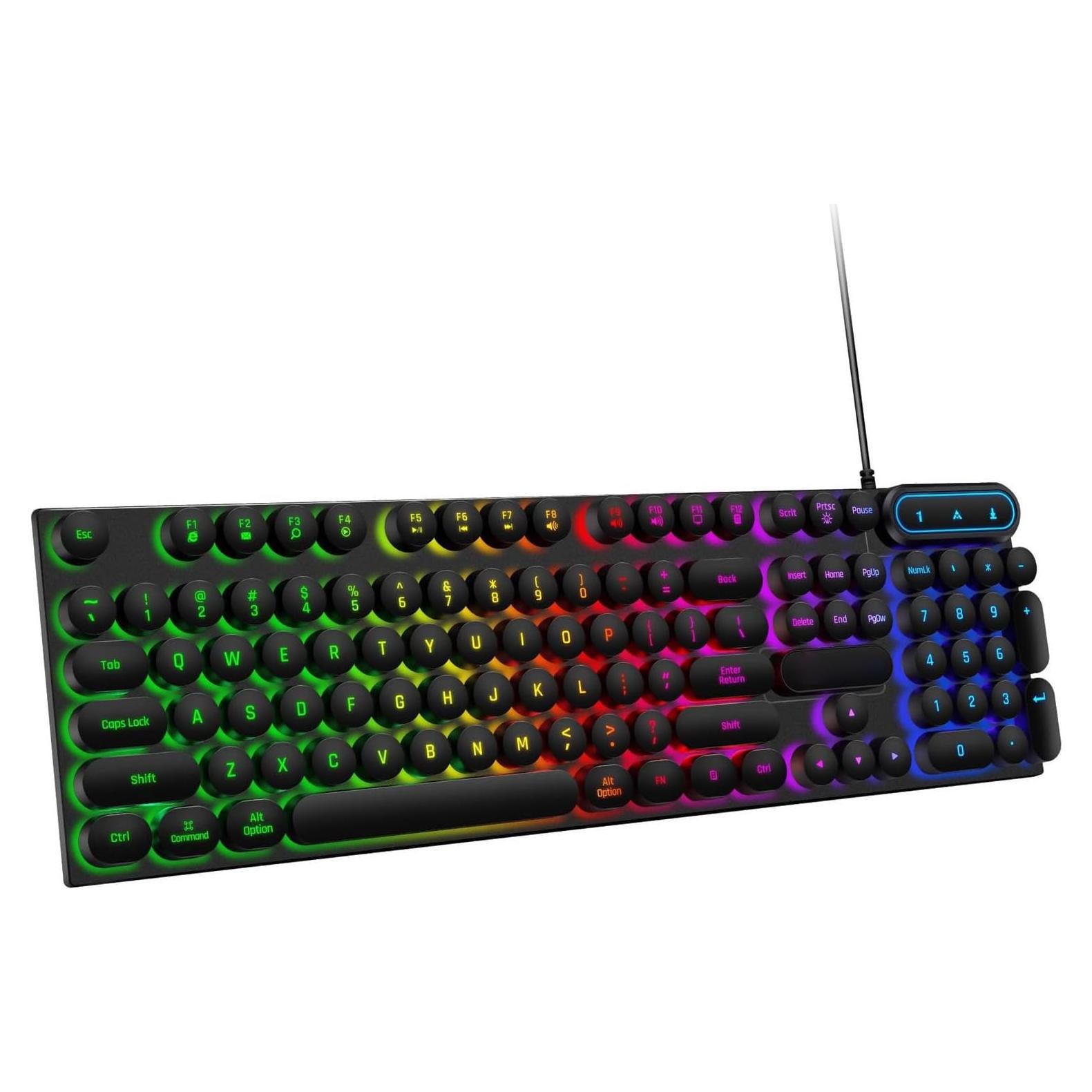 Teclado Mecánico Gaming Ciciglow Blanco Punk 104 Teclas USB