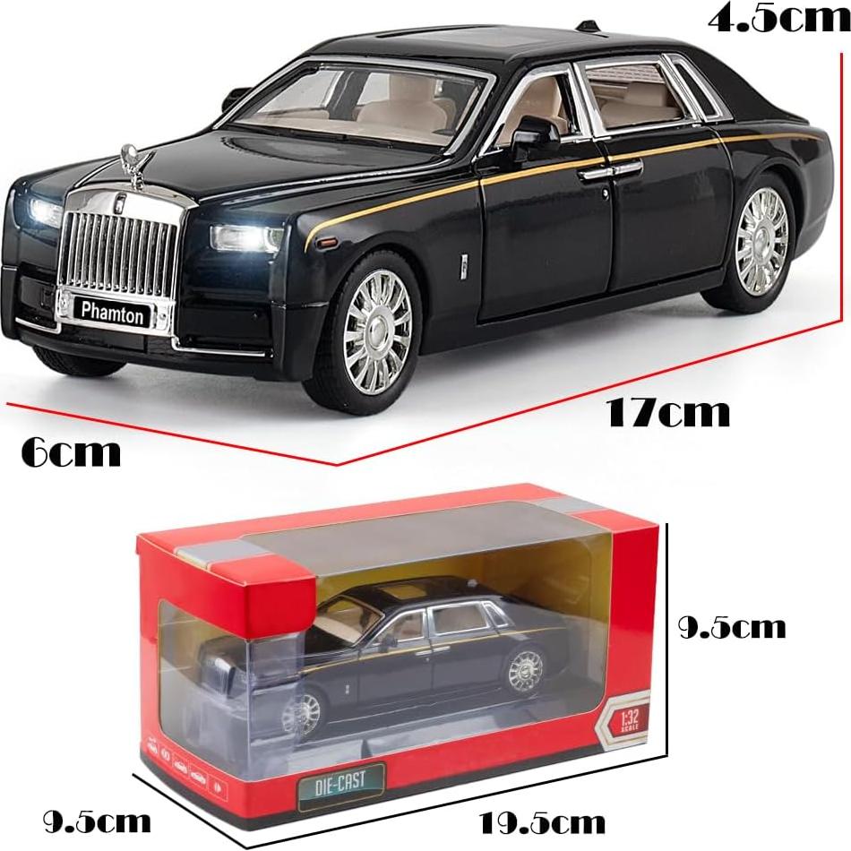 Coche de Juguete Diecast CZ Fantasma 1:32 con Sonido y Luz