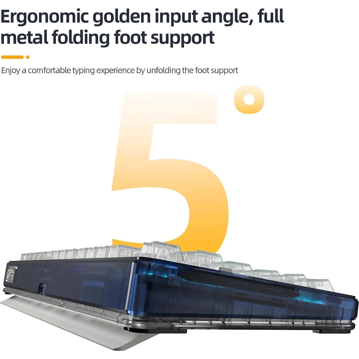 Teclado Mecánico IROK OP75 RGB Inalámbrico 75% Blanco