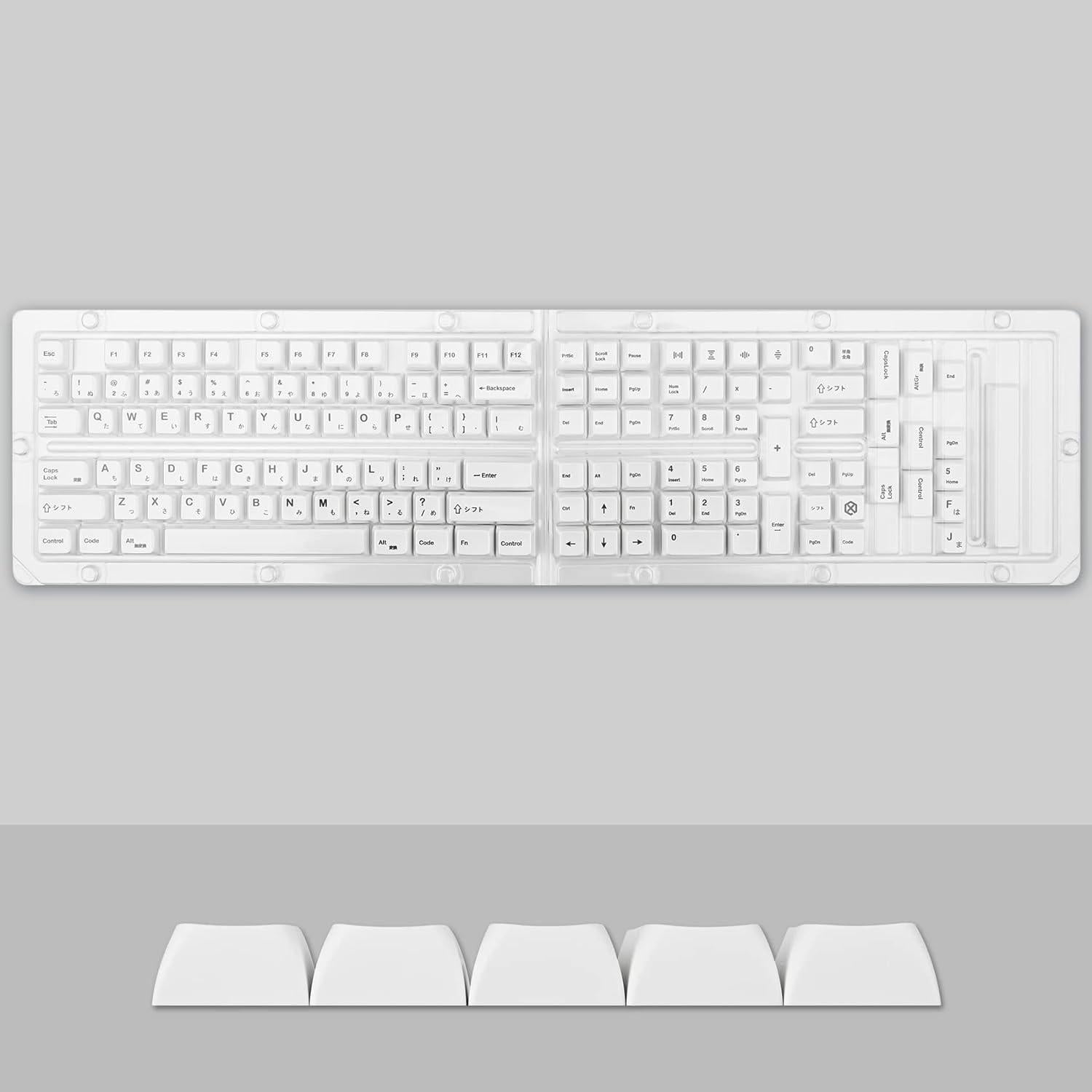 Conjunto de Keycaps PBT 135 Teclas Japonesas Guffercty Kred