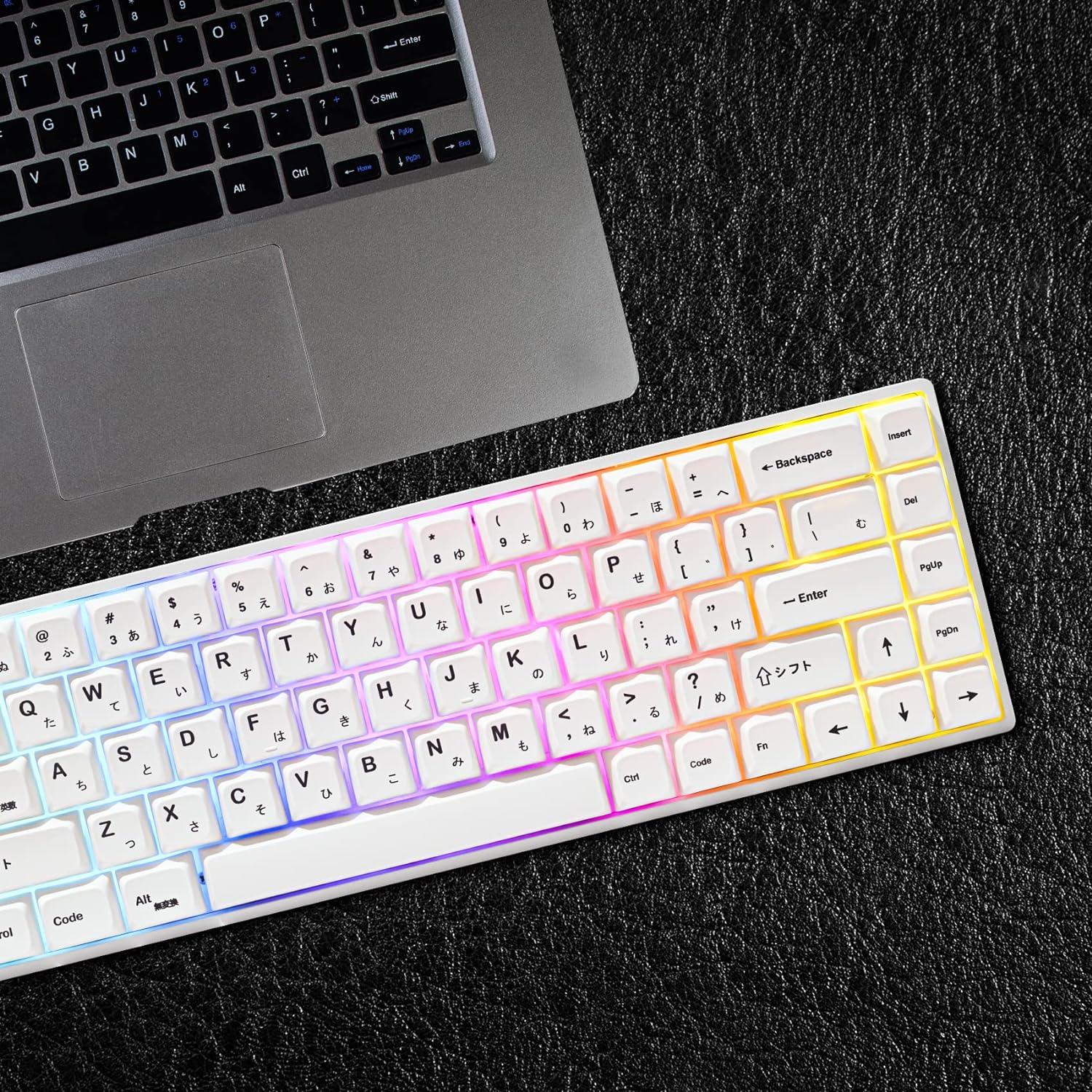 Conjunto de Keycaps PBT 135 Teclas Japonesas Guffercty Kred
