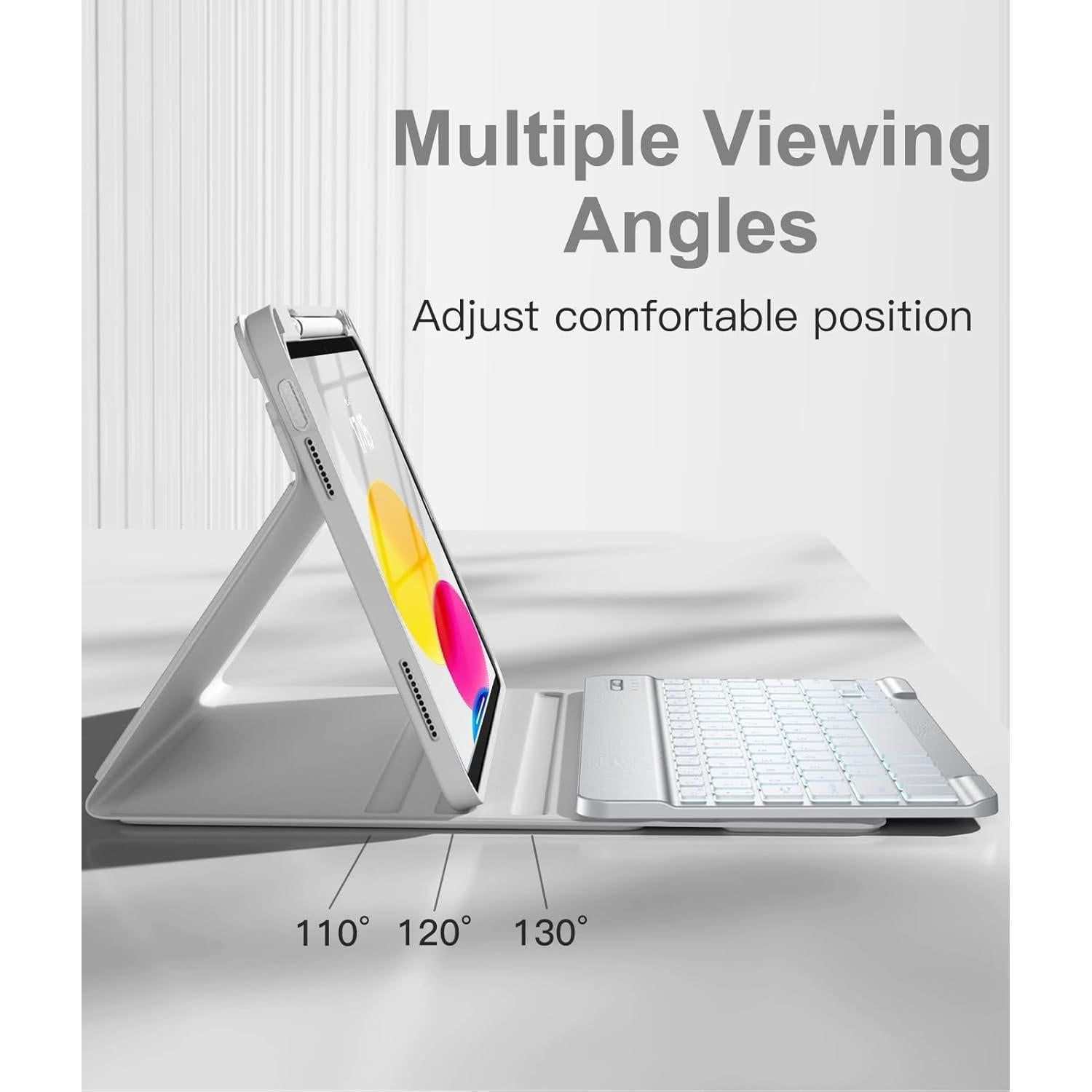 Funda con Teclado Inalámbrico Hamile para iPad 10.9" y 11"