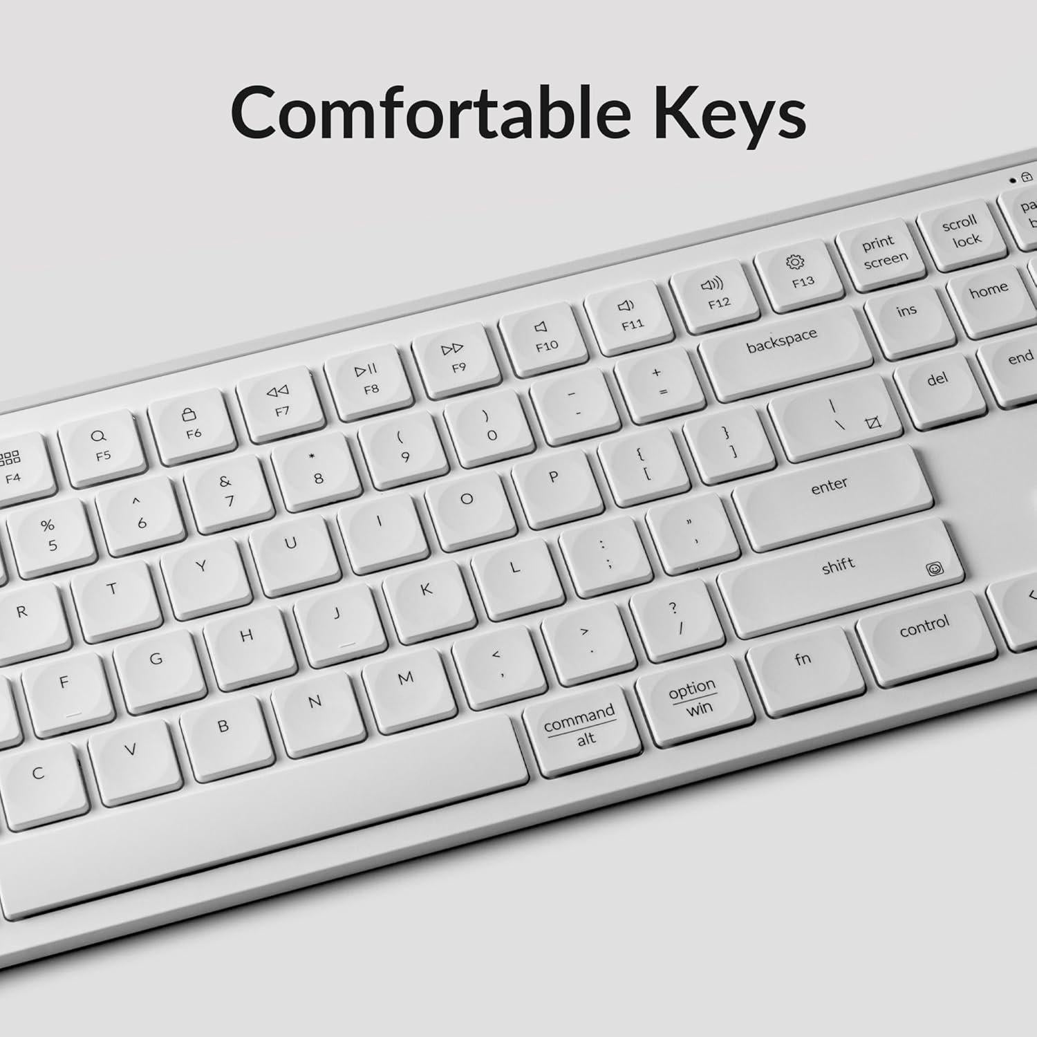 Teclado Inalámbrico Keychron B6 Pro Blanco Marfil ZMK