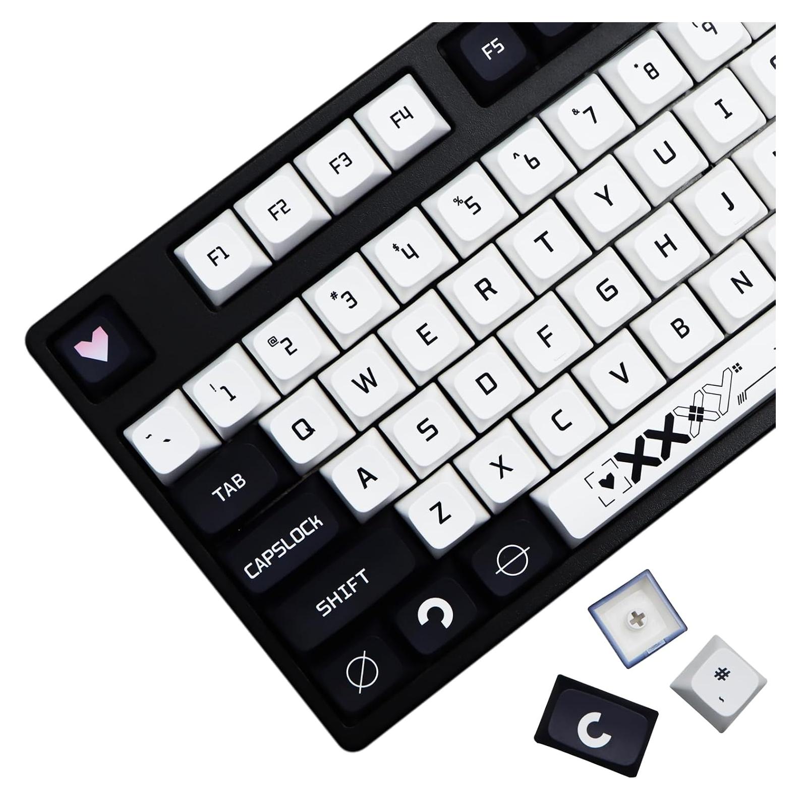 Conjunto de Teclas Mecánicas MOLGRIA B42 PBT 128 Teclas Azul y Blanco