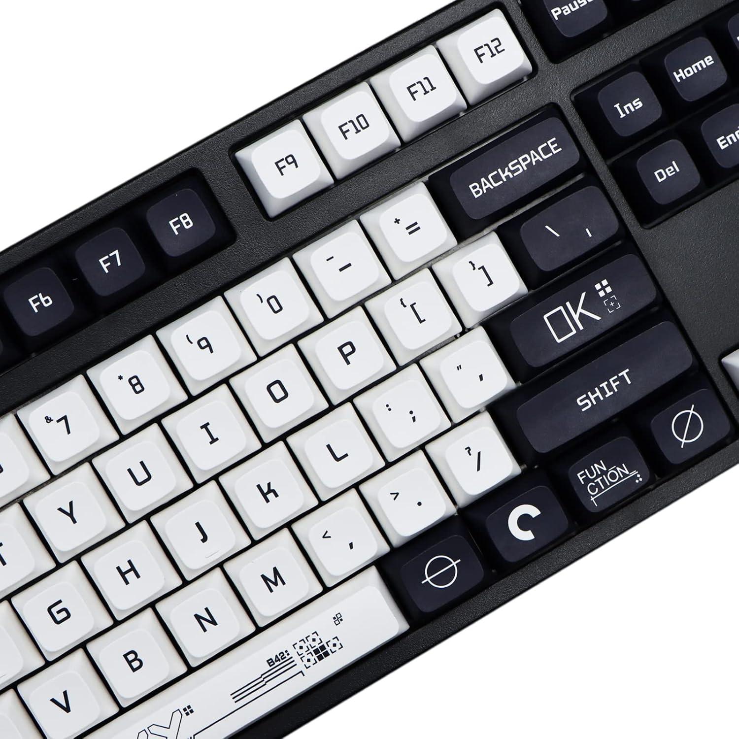 Conjunto de Teclas Mecánicas MOLGRIA B42 PBT 128 Teclas Azul y Blanco