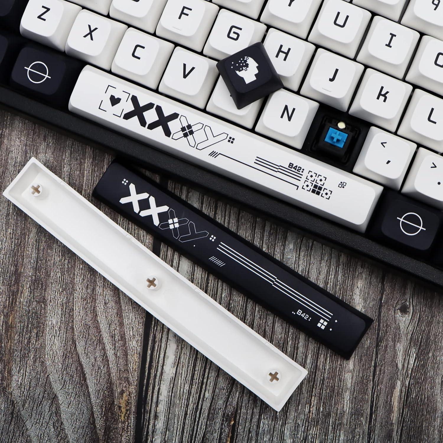 Conjunto de Teclas Mecánicas MOLGRIA B42 PBT 128 Teclas Azul y Blanco