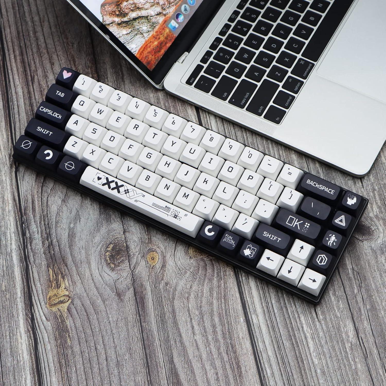 Conjunto de Teclas Mecánicas MOLGRIA B42 PBT 128 Teclas Azul y Blanco