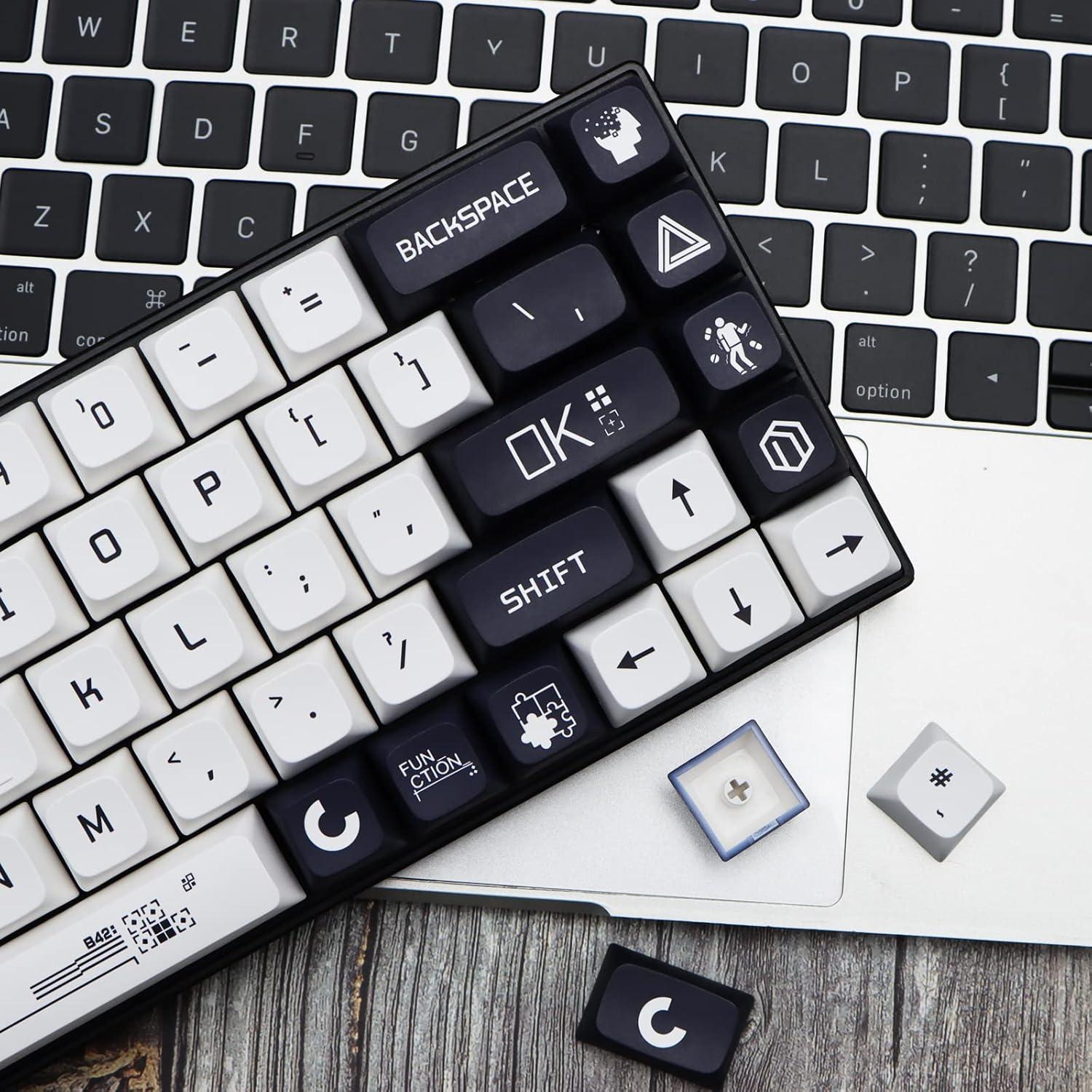 Conjunto de Teclas Mecánicas MOLGRIA B42 PBT 128 Teclas Azul y Blanco