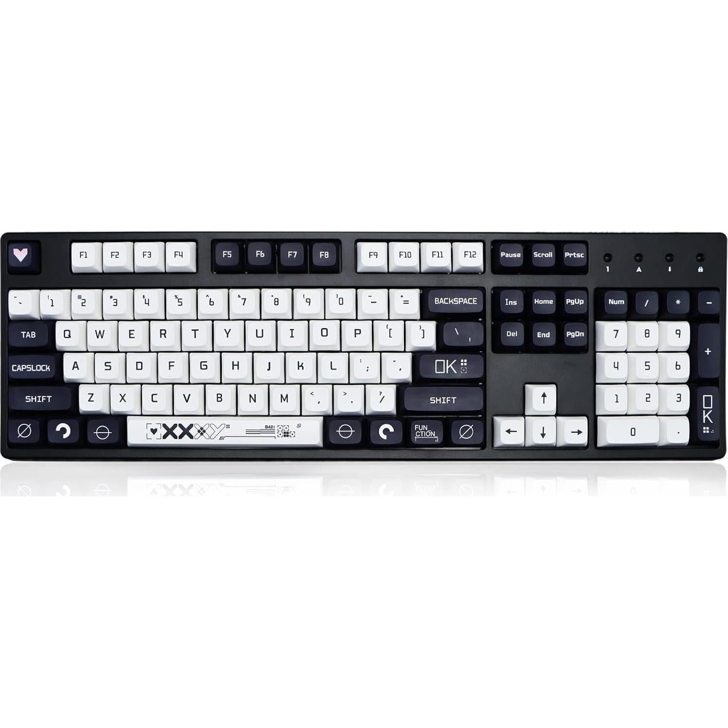 Conjunto de Teclas Mecánicas MOLGRIA B42 PBT 128 Teclas Azul y Blanco