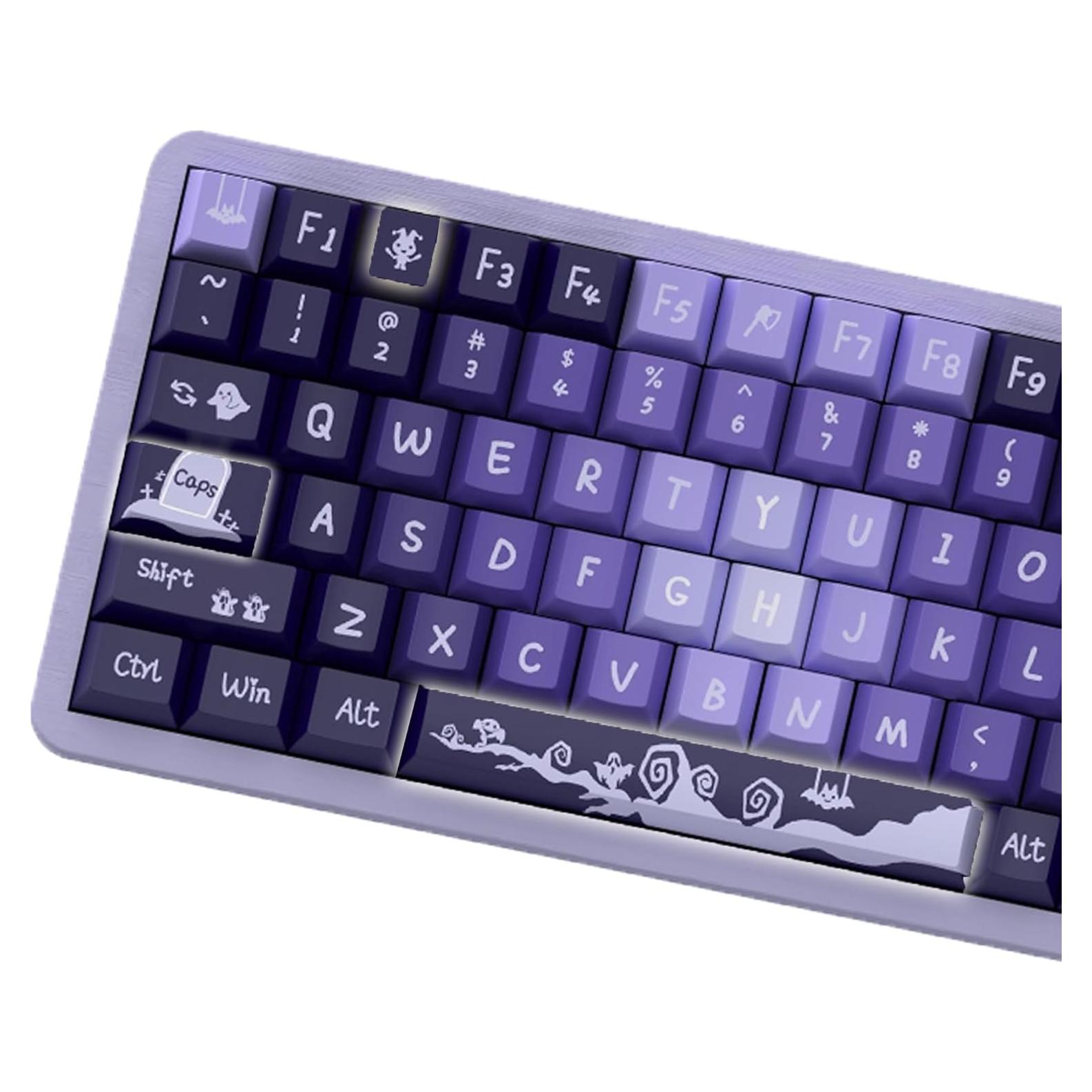 Conjunto de Teclas Personalizadas LUSKINNO Halloween 138 PBT