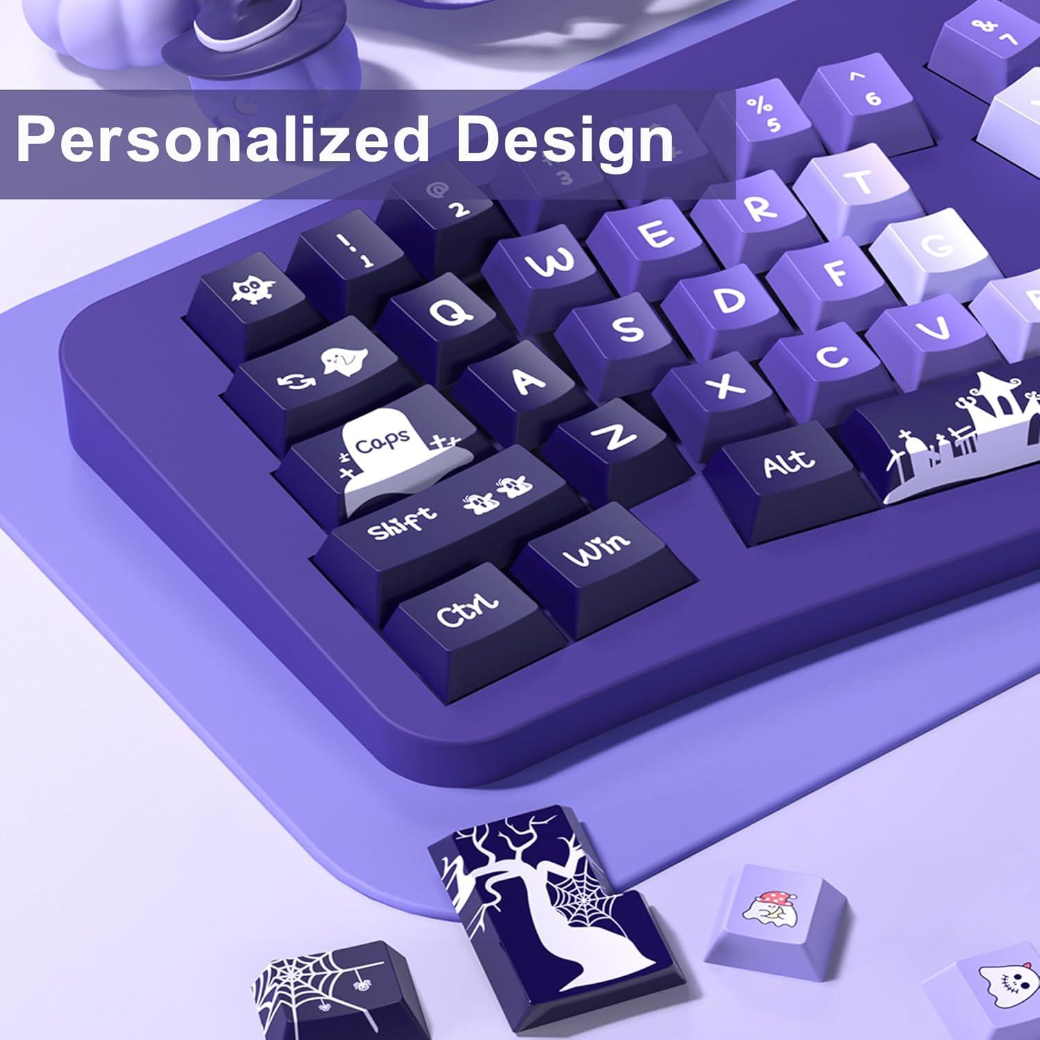 Conjunto de Teclas Personalizadas LUSKINNO Halloween 138 PBT