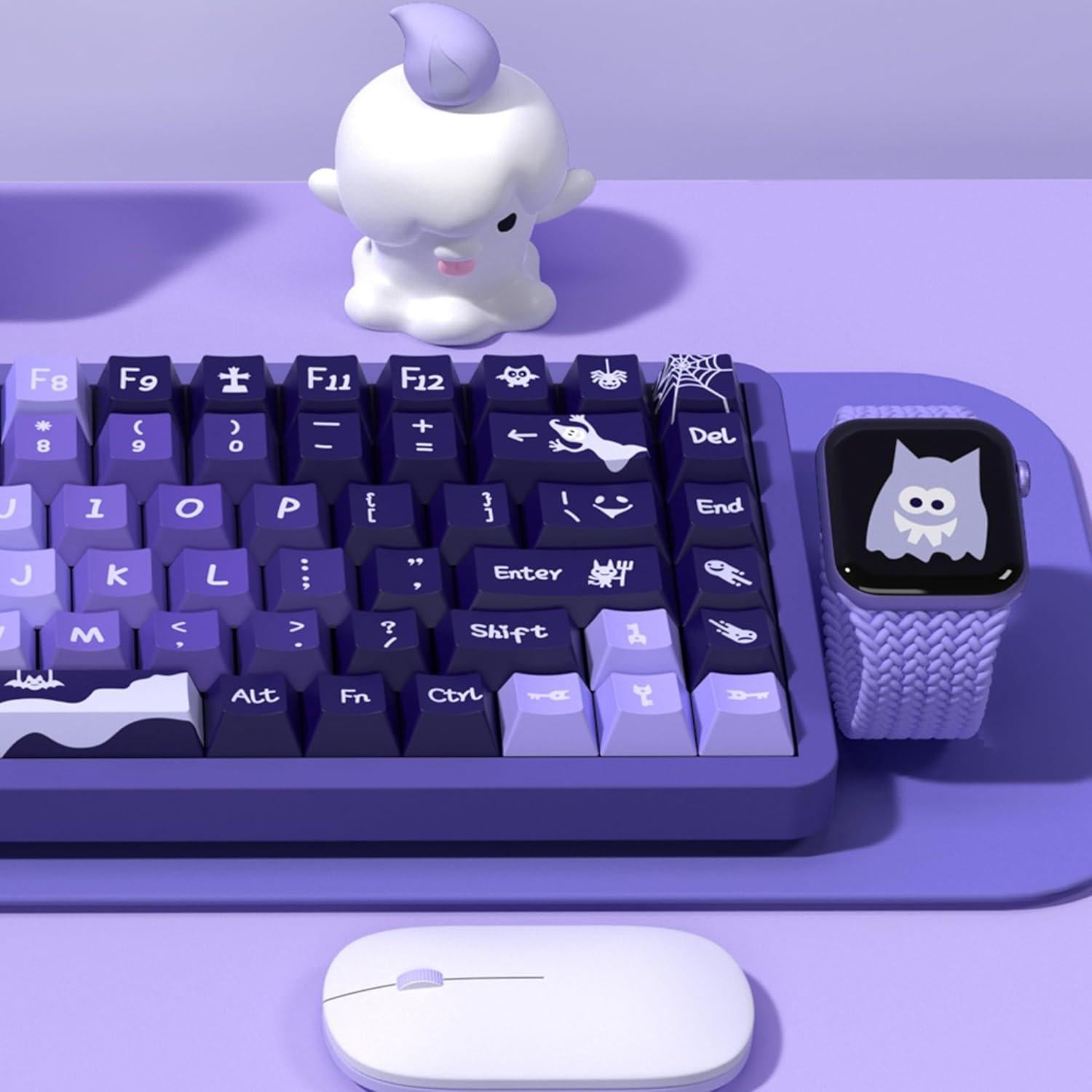 Conjunto de Teclas Personalizadas LUSKINNO Halloween 138 PBT