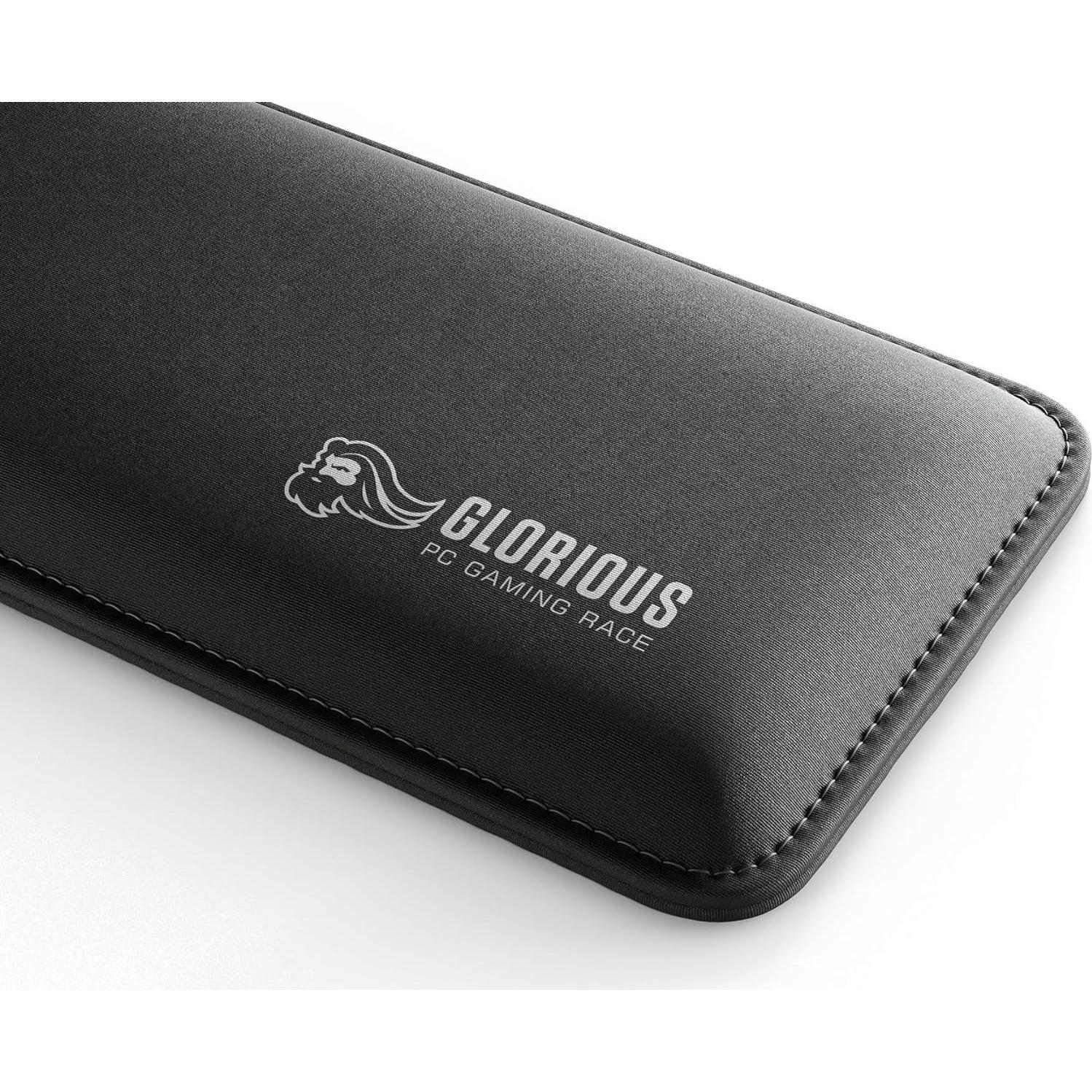 Almohadilla de muñeca Glorious GSW-75 Compacta Negra 30.48x10.16 cm