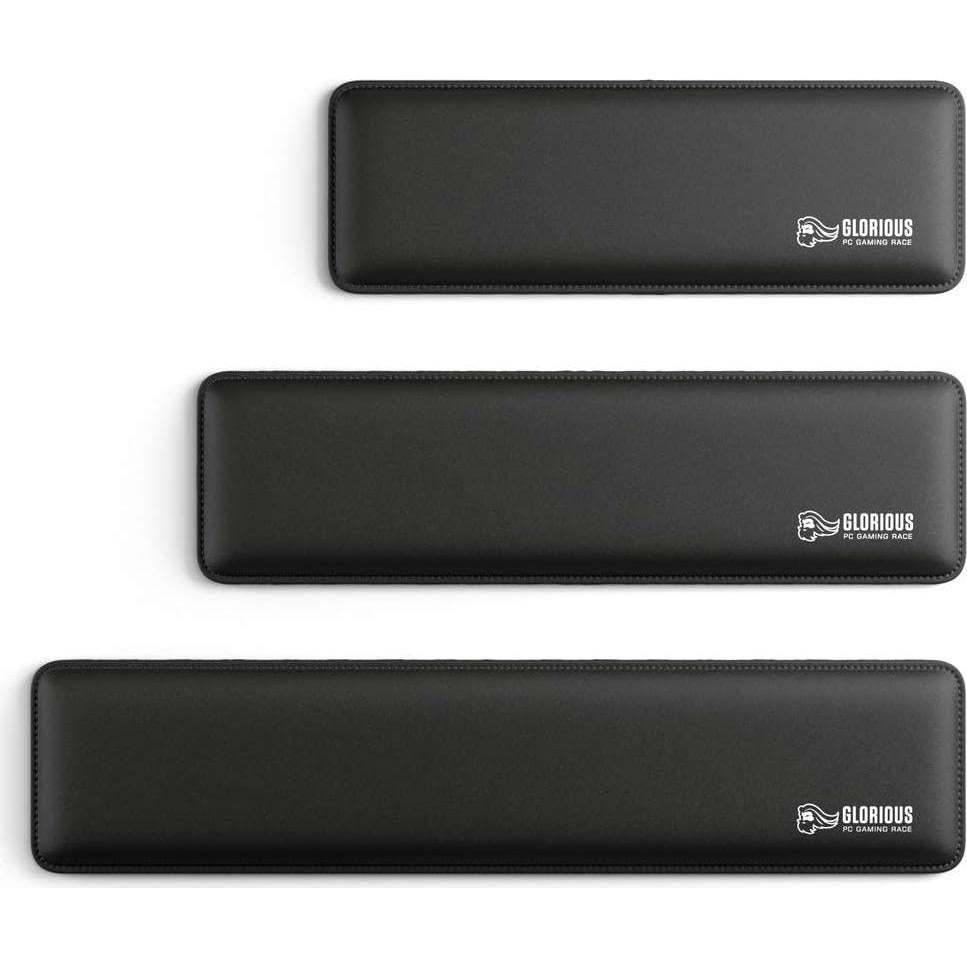 Almohadilla de muñeca Glorious GSW-75 Compacta Negra 30.48x10.16 cm